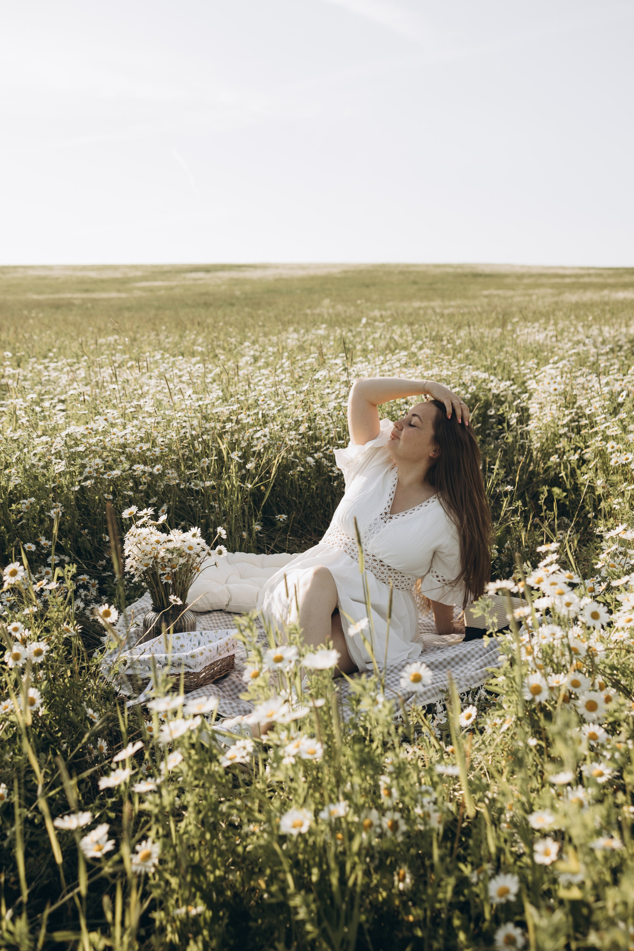 Маша и ромашки. Семейный фотограф в Москве Виктория Ястребинская