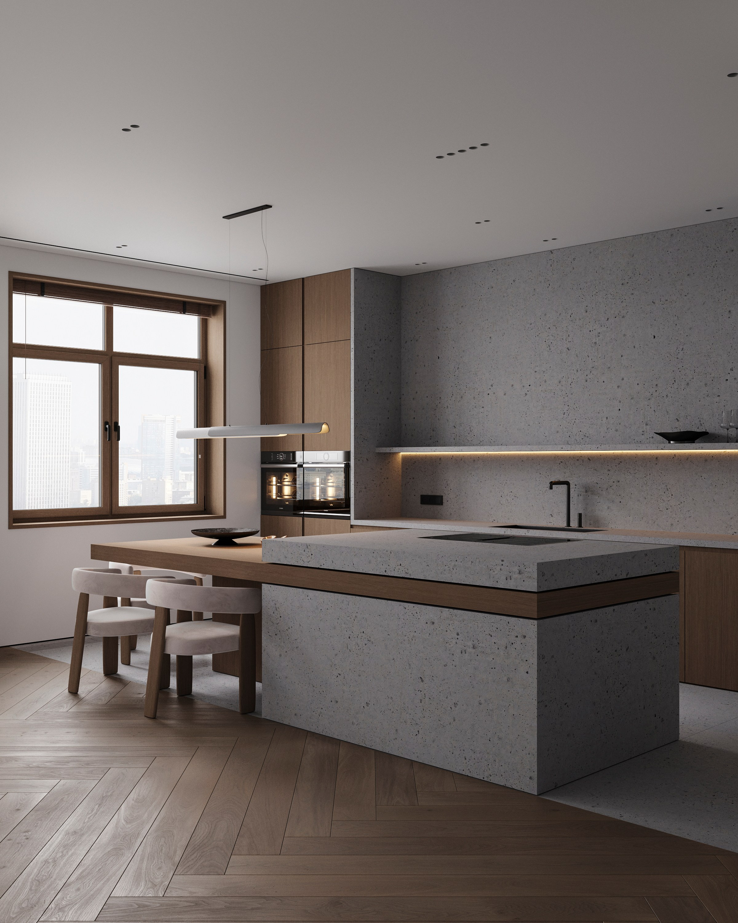 URBAN RETREAT | DESIGNER ANNE KIREEVA. Interior Visualization by Valerie Stetyukevich