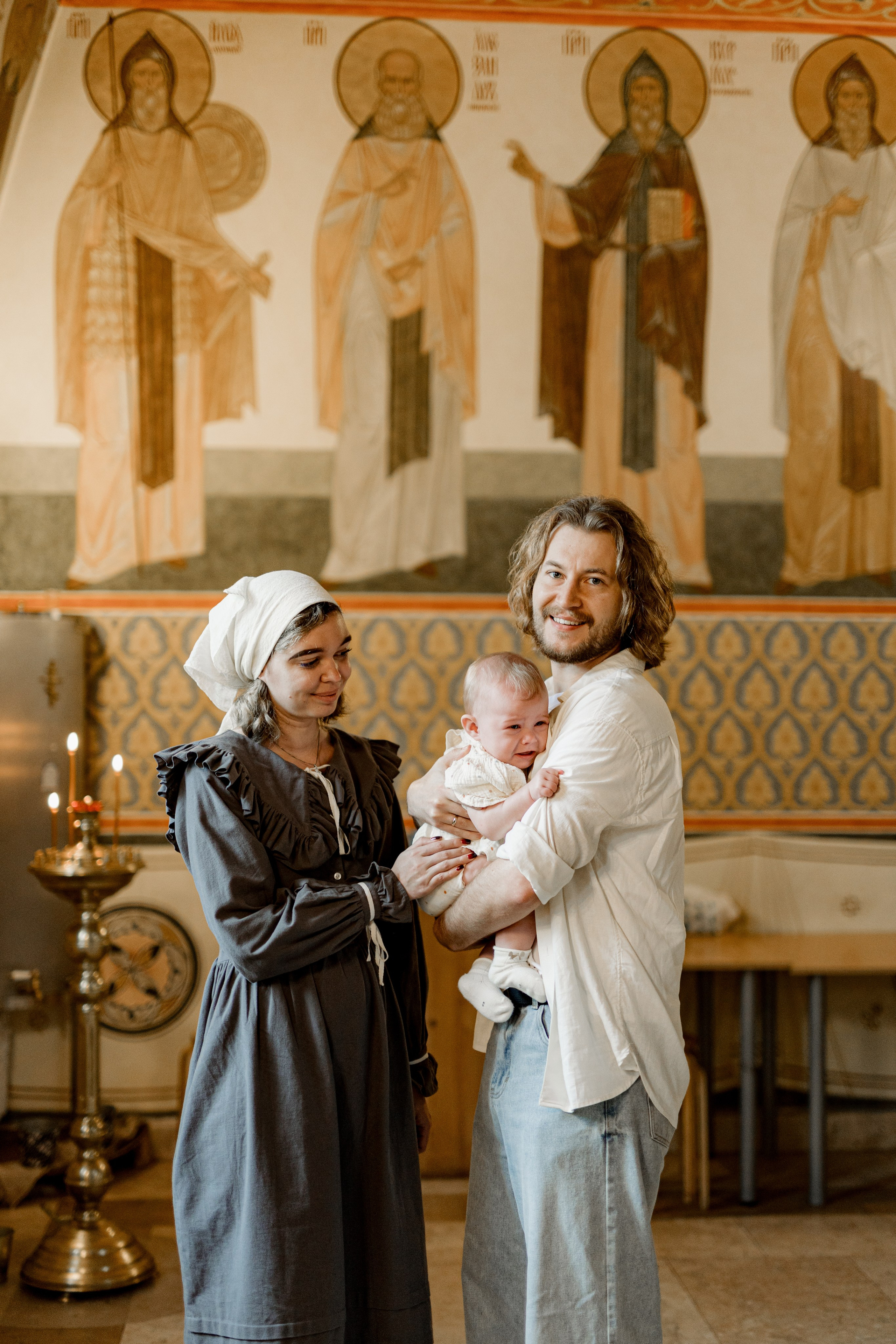 Таинство Крещения Веры. Фотограф новорождённых Newborn Москва