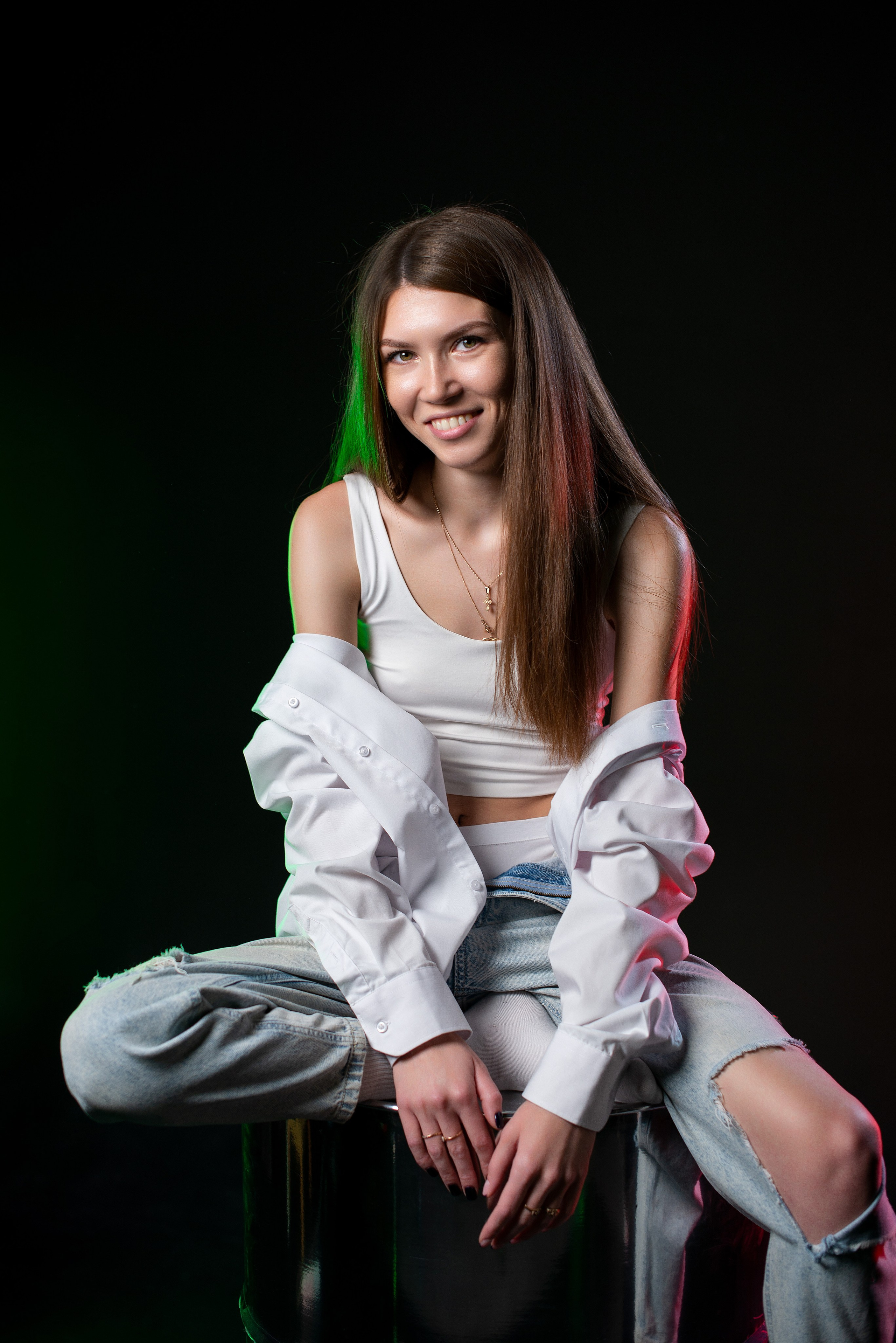 Ксения в фотостудии Black & White. Творческий фотограф Вологда