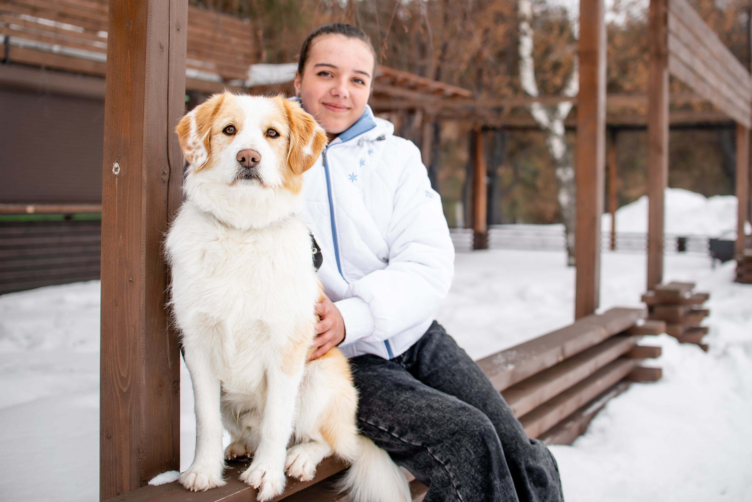 Прогулочная фотосессия с собакой. Фотограф Макс Огурцов в Нижнем Новгороде