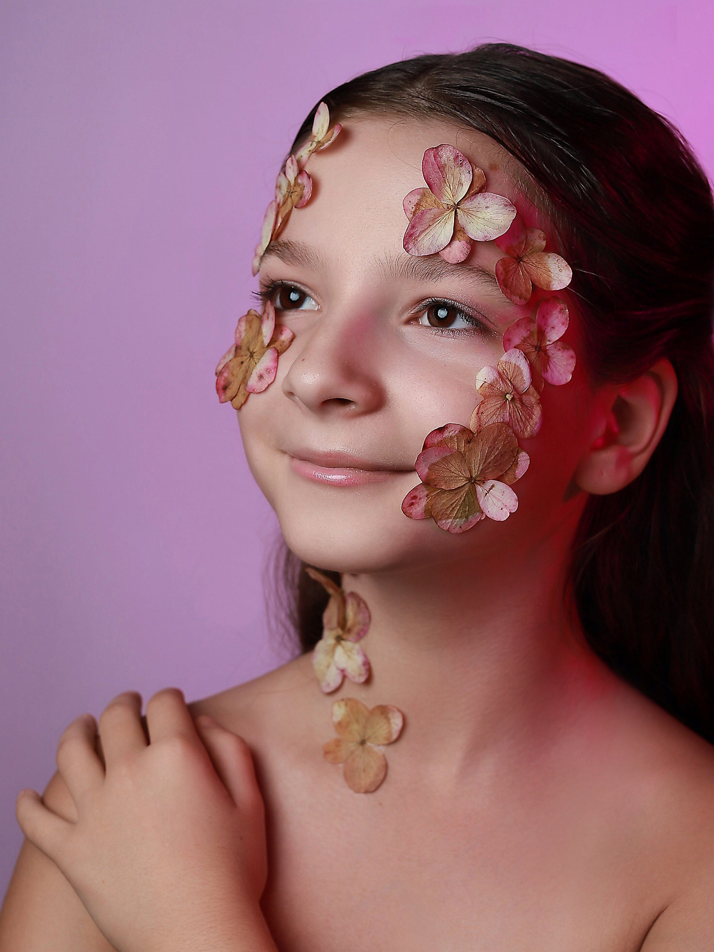 Портреты с цветами. Фотограф Юлия Мальцева