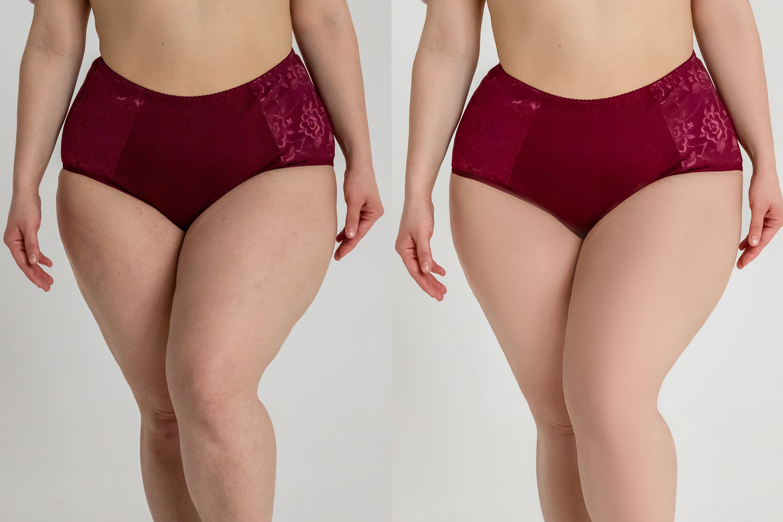 Деликатная обработка портретов для рекламы нижнего белья | Студия SVITHART