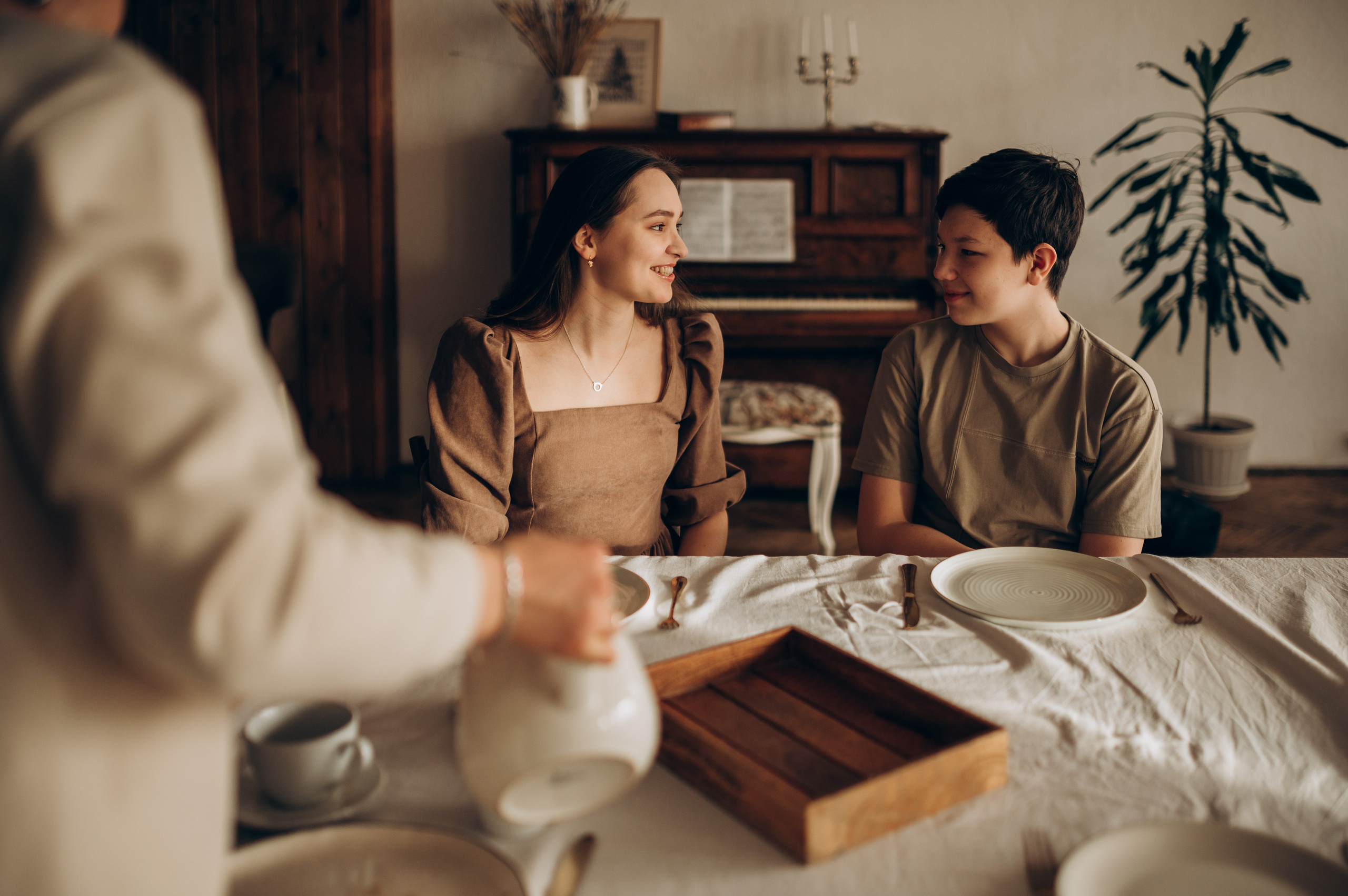Уютная семейная съёмка в студии. Семейный фотограф в Домодедово и Москве Елена Пичугина