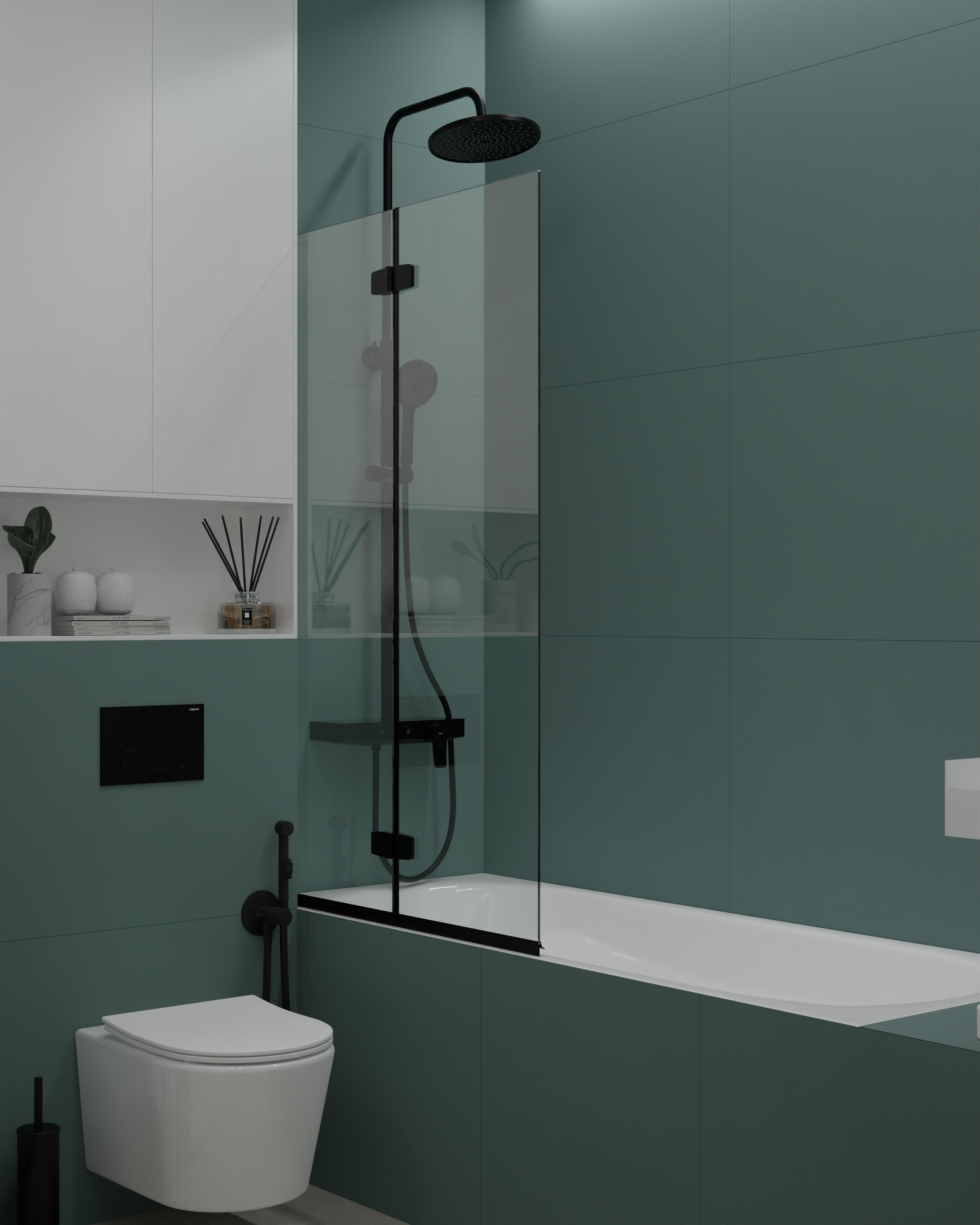 Ванная в студии (вариант II). DMDesign — студия дизайна интерьеров