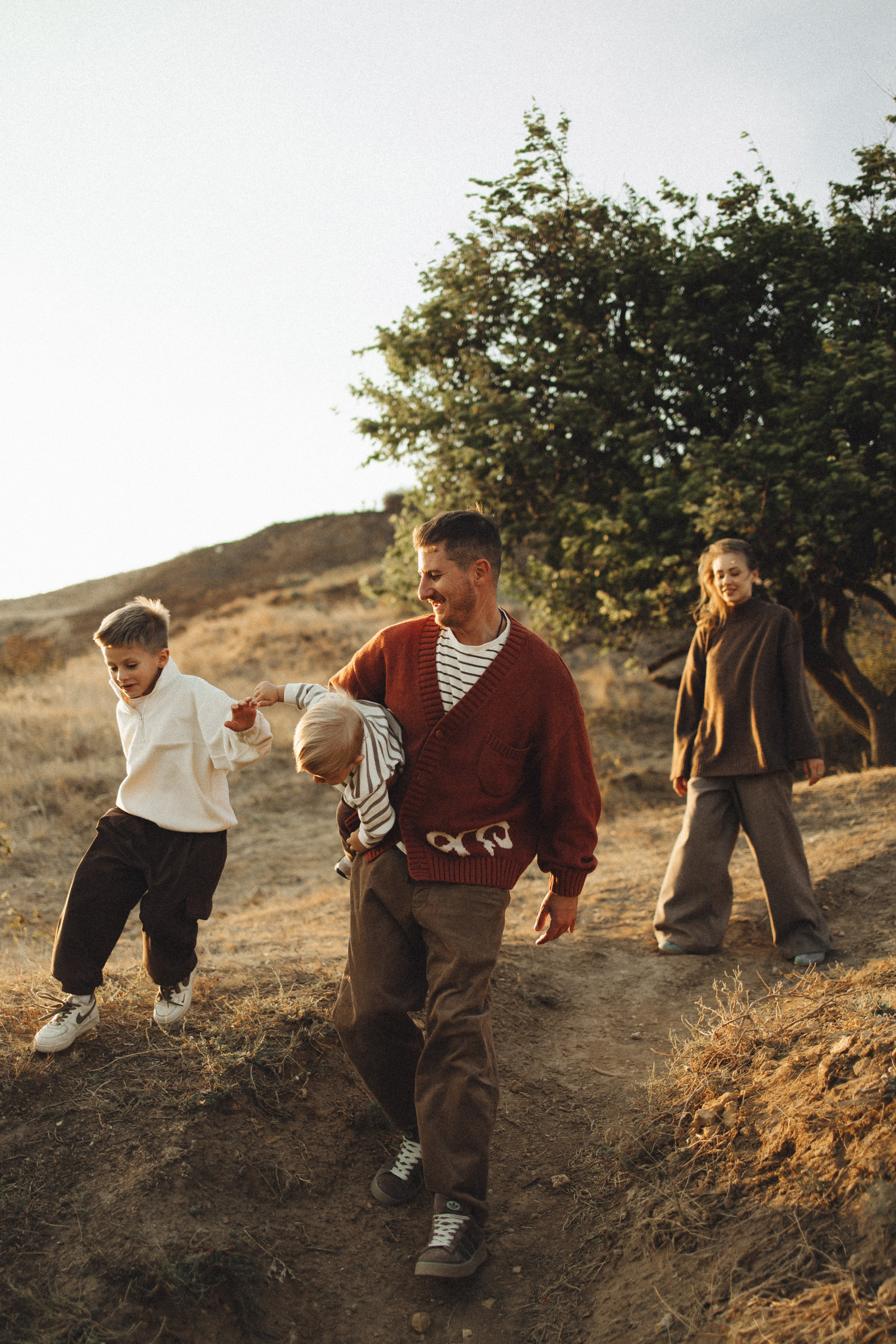 Семейная история, закат в Мержаново. Семейный и детский фотограф, таганрог, ростов-на-дону