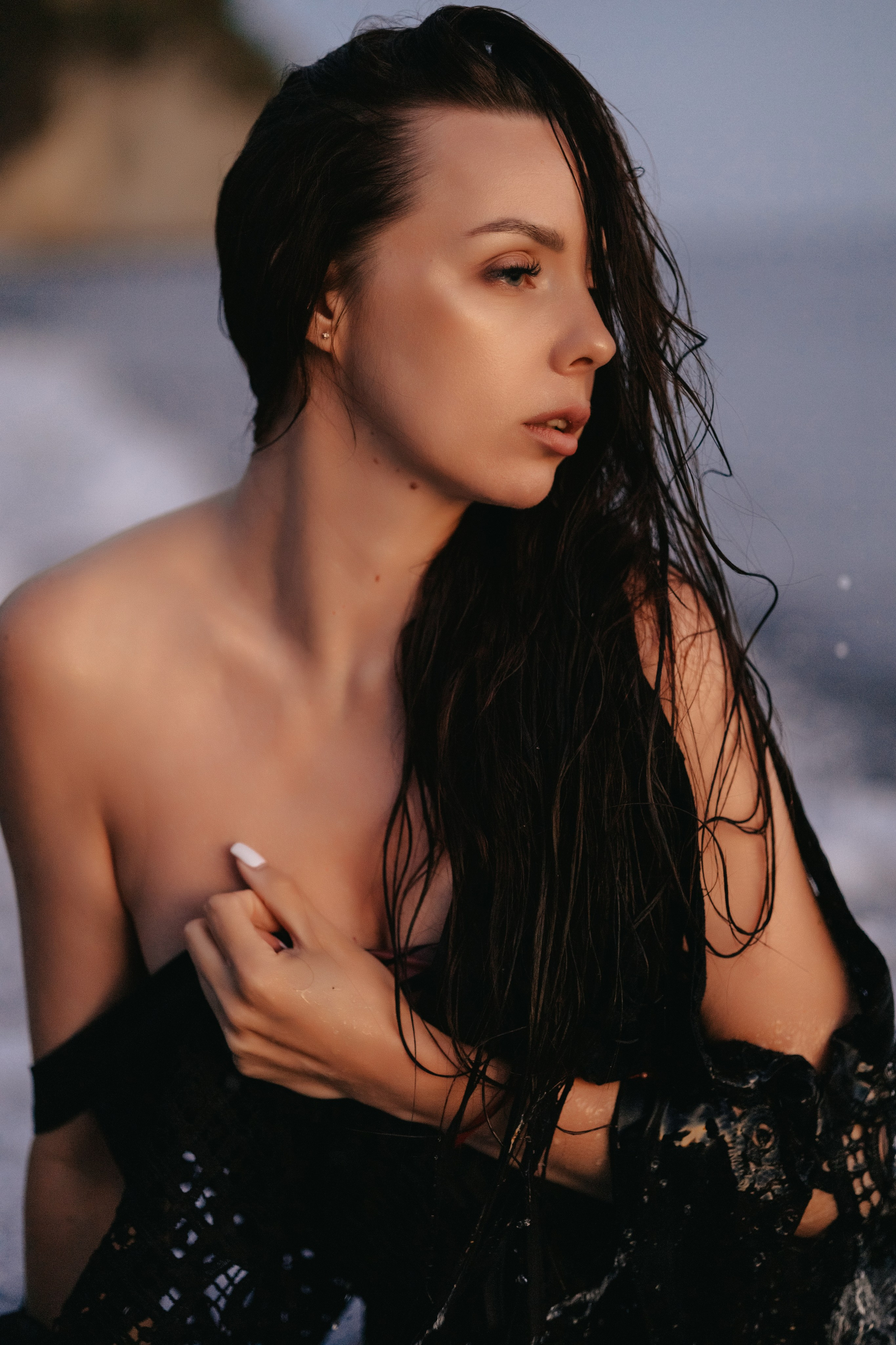 Юлия. Заката на скале Парус. Семейный и портретный фотограф в Геленджике Любовь Бодрова