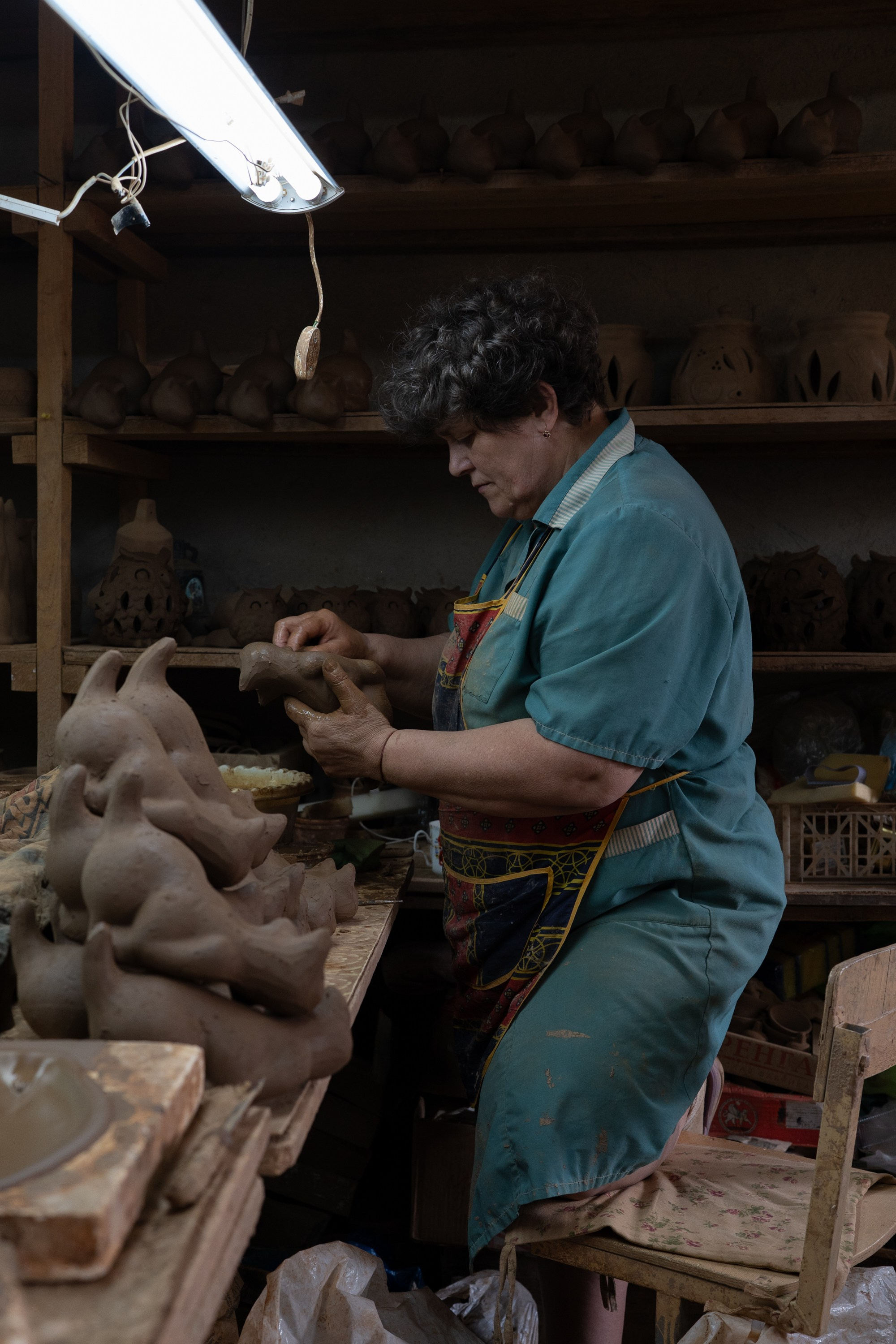 Clay and smoke. Liidia Dubinina. Documentary Photographer