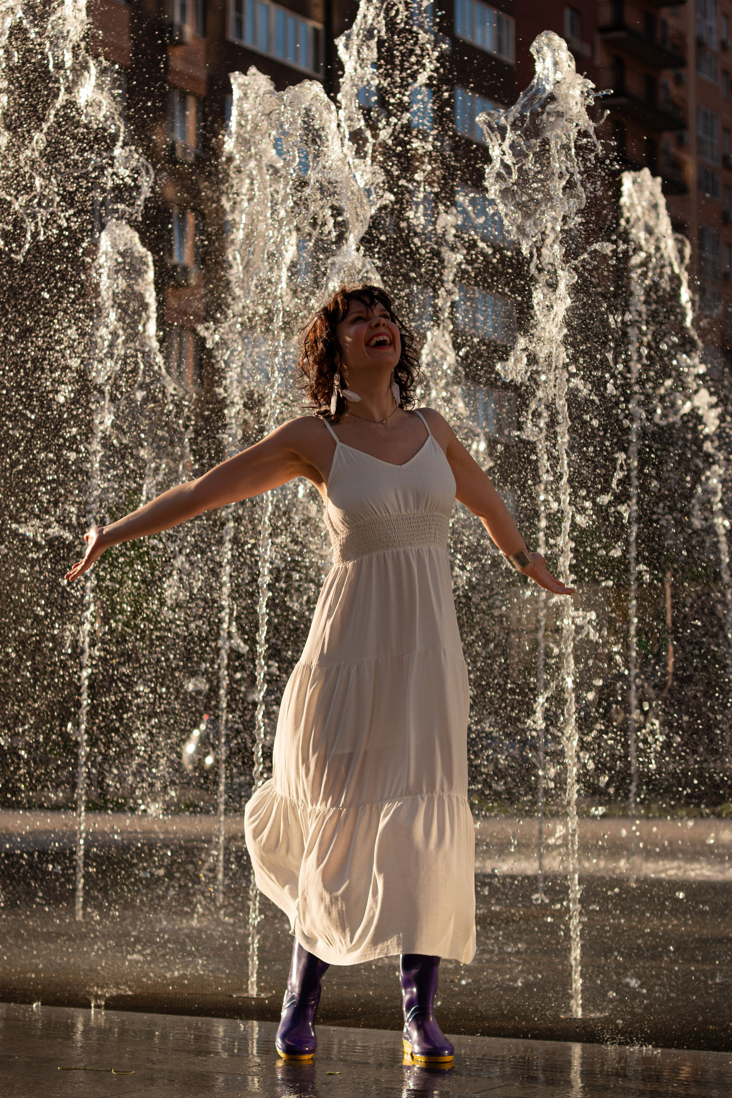 Даша. Фото-прогулка у фонтана. Анна Беликова — Семейный и портретный фотограф Ростов-на-Дону