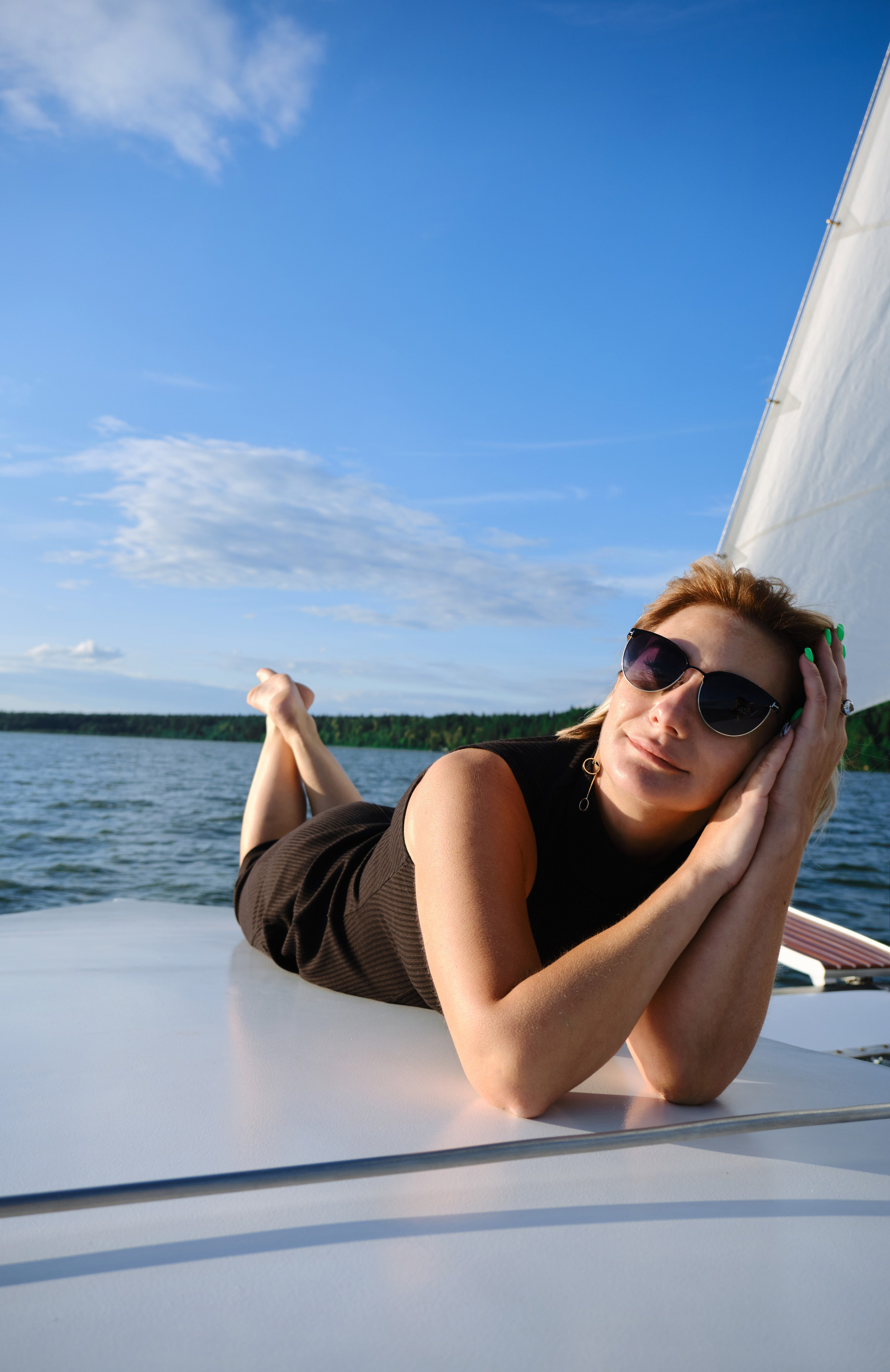 Наталья на яхте. Ася Ложкина фотограф Ижевск