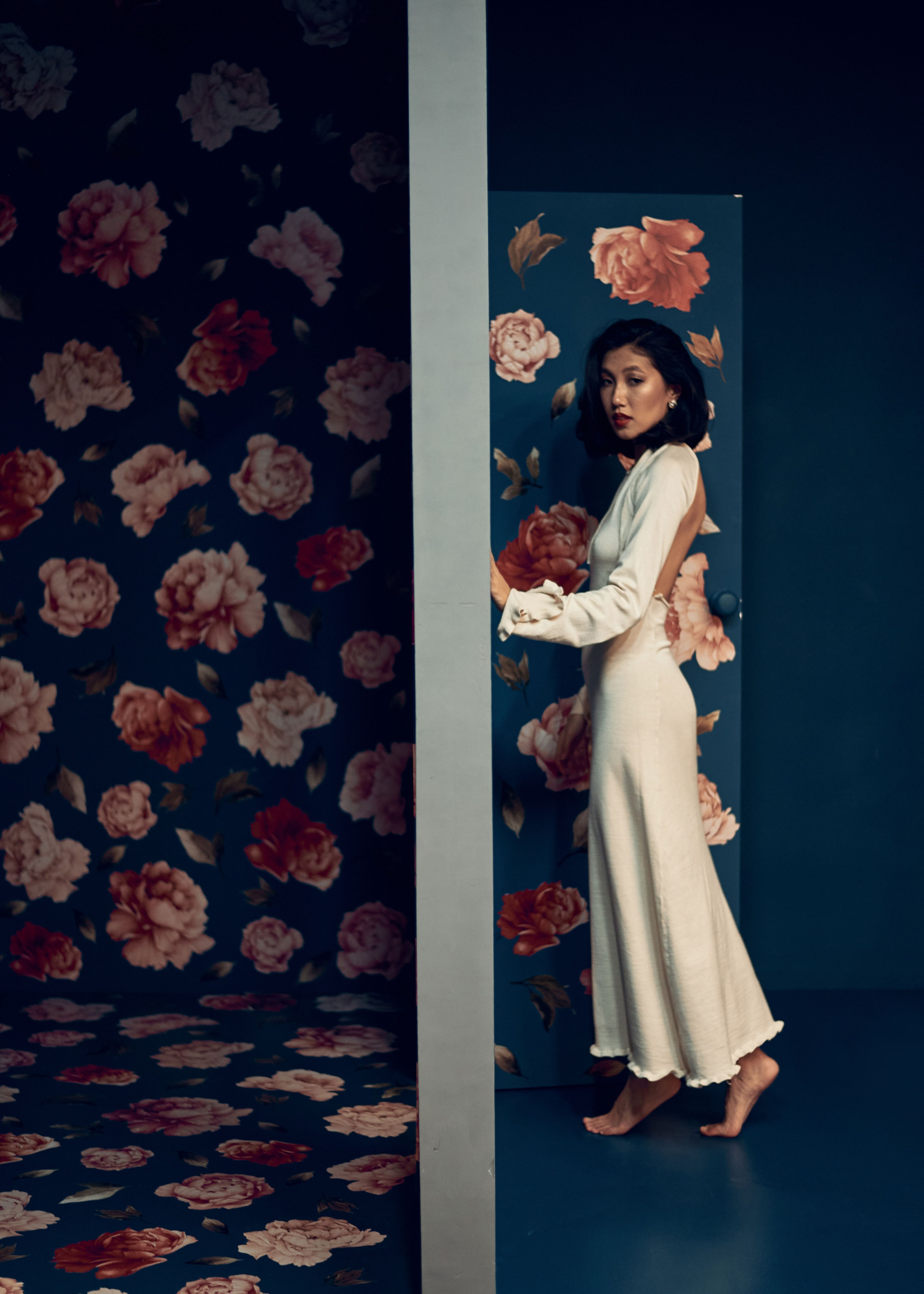 Татьяна, весенняя фотосессия с цветами. Фотограф Анастасия Малашенко, Новосибирск