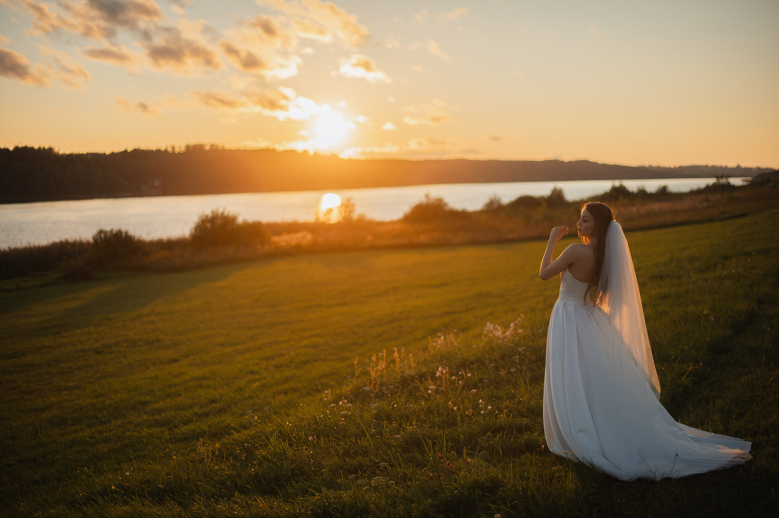 Свадьба на берегу Волги. Свадебный фотограф в Ярославле Денис Медоваров