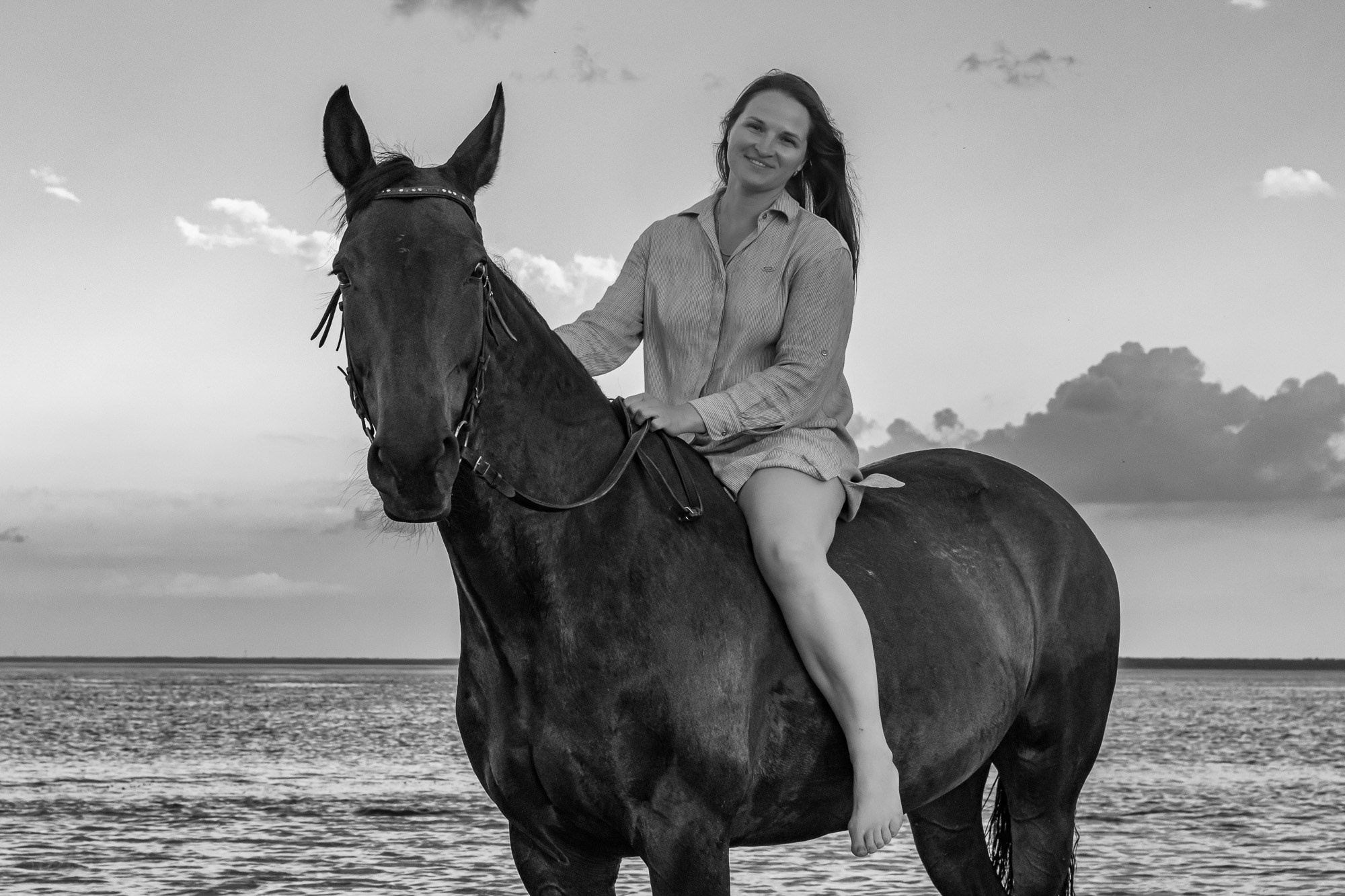 Фотосессия с лошадьми на берегу Ладоги. Счастливый фотограф Елена Лелявочка Санкт-Петербург