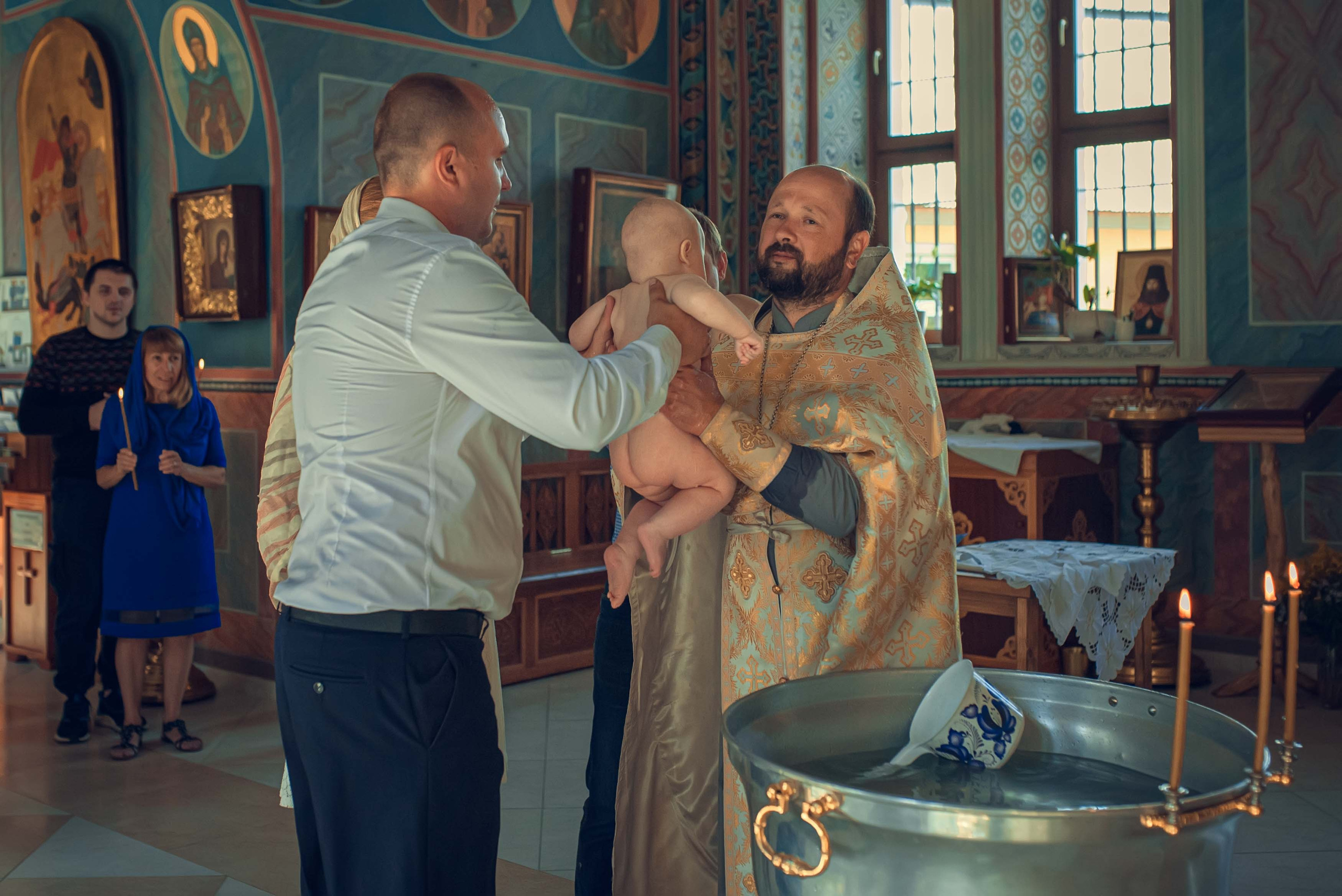 Таинство Крещения. Максим и Денис. Фотографии. Фотограф Стеценко Наталия. Одинцово, Москва, Московская область