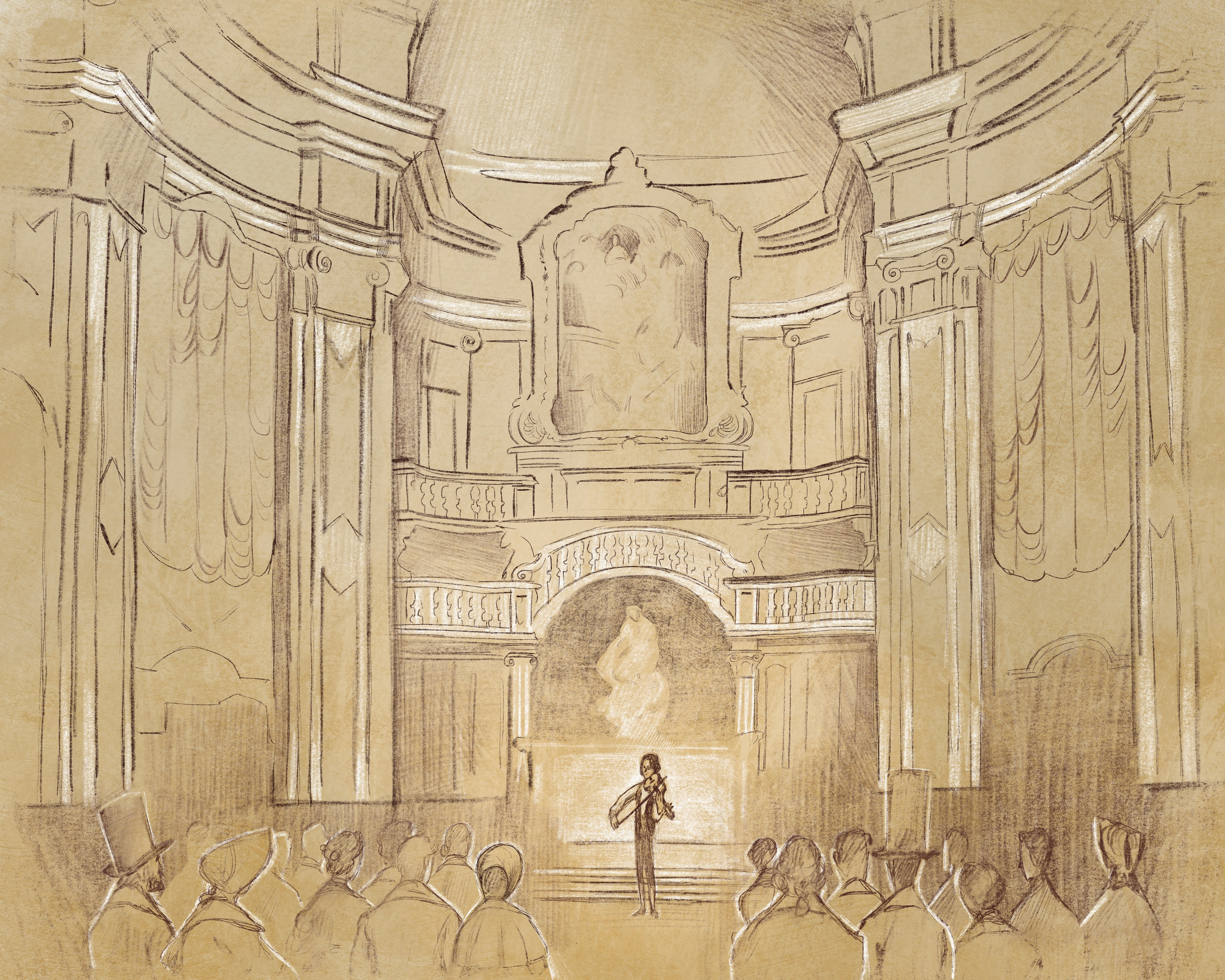 Паганини. Художник Анна Хопта