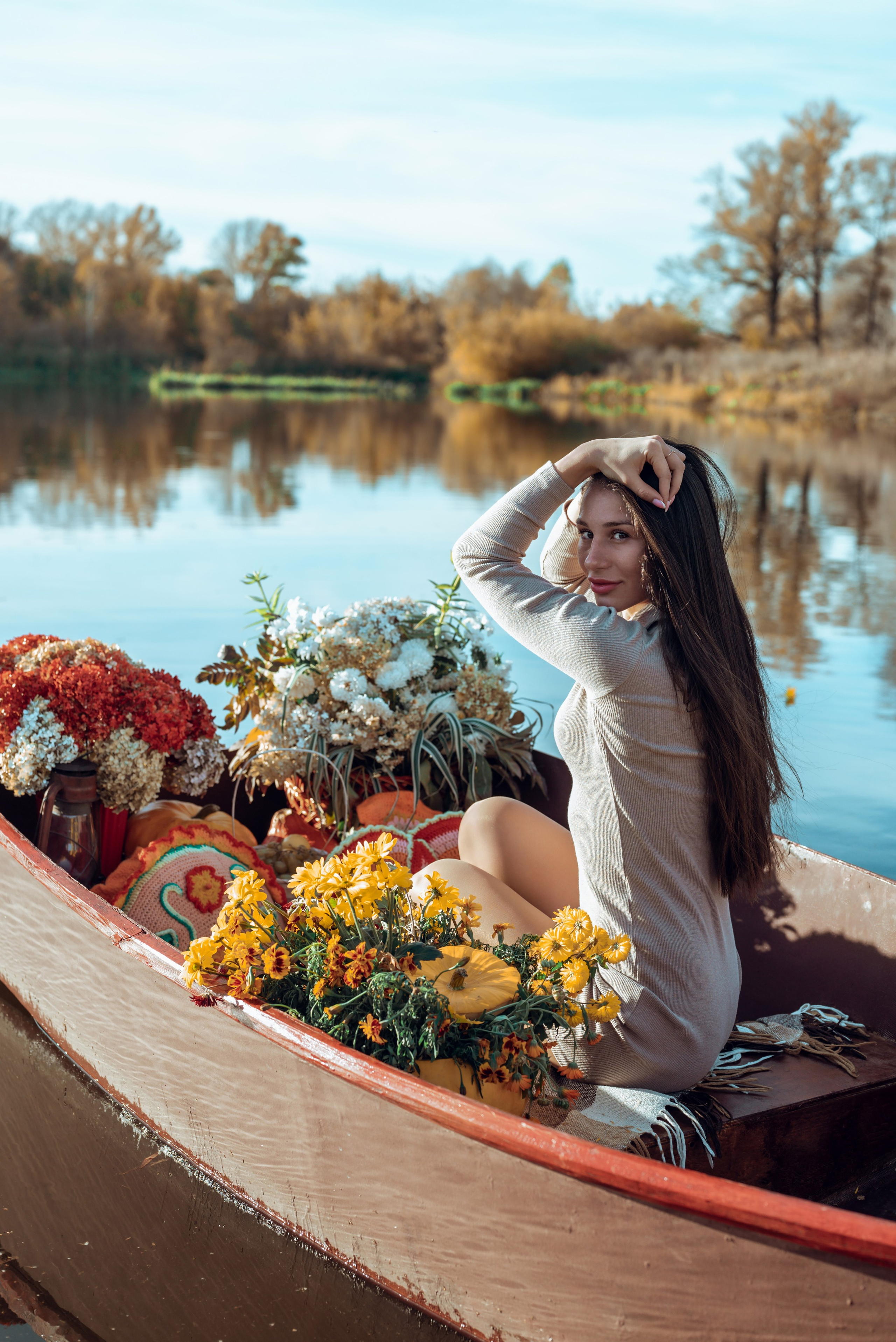 Фотопроект с осенней лодкой. Фотограф в городе Салават