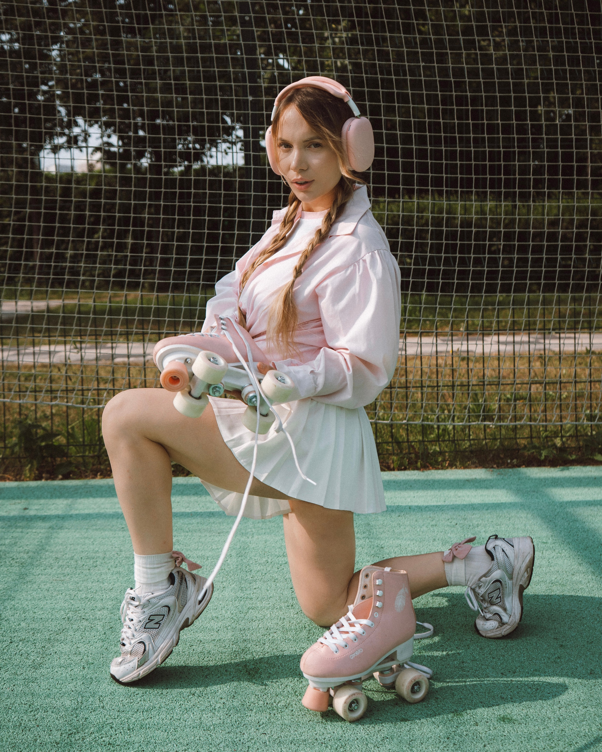 Ретро съемка с роликами — модель Евгения. Фотограф Москва и Видеограф Москва