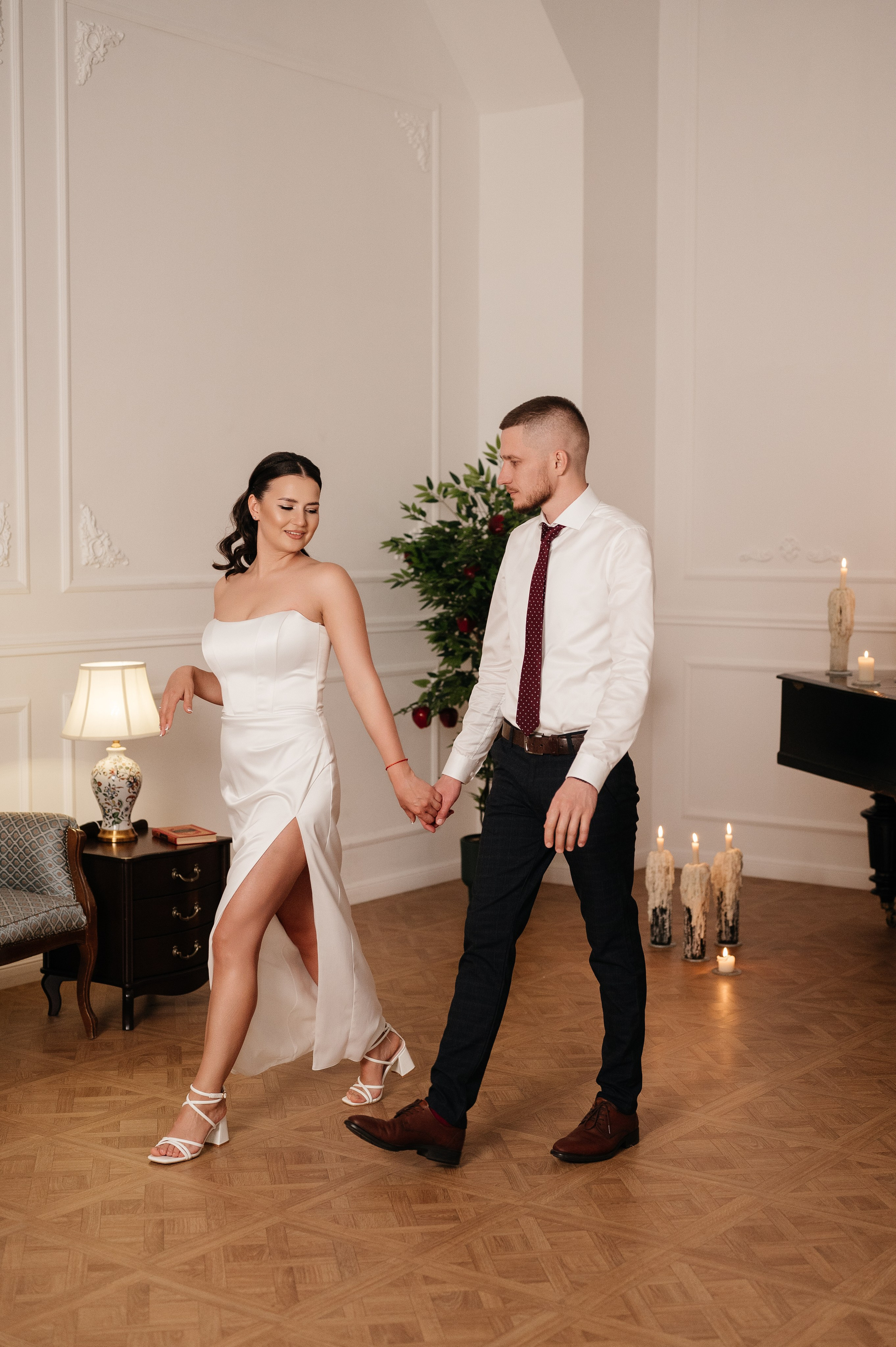 Свадебная фотосессия в студии. Свадебный и семейный фотограф в Краснодаре Алина Мельник