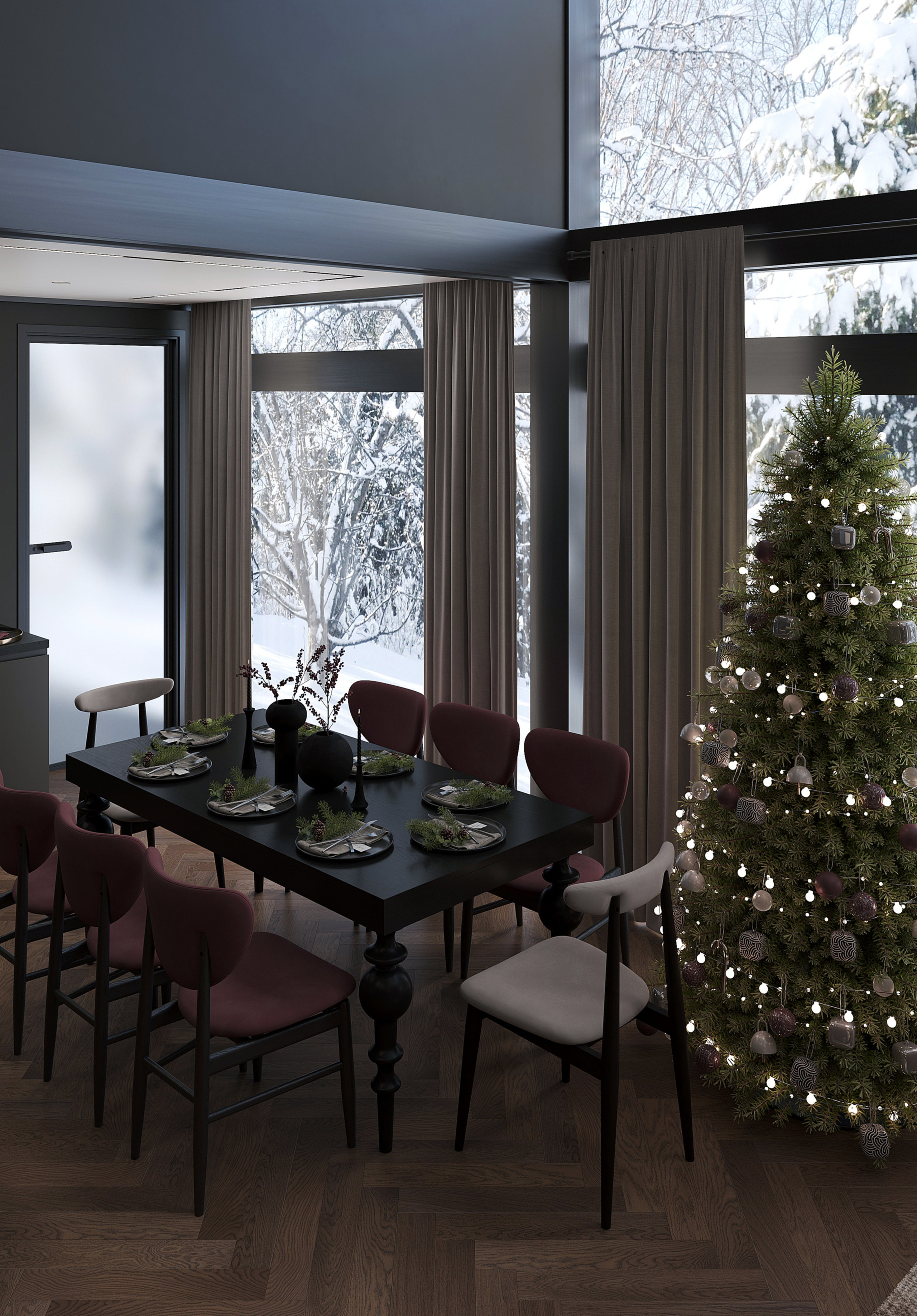 Проект Фахверк Омск. Студия дизайна интерьера Лактионовой Елены