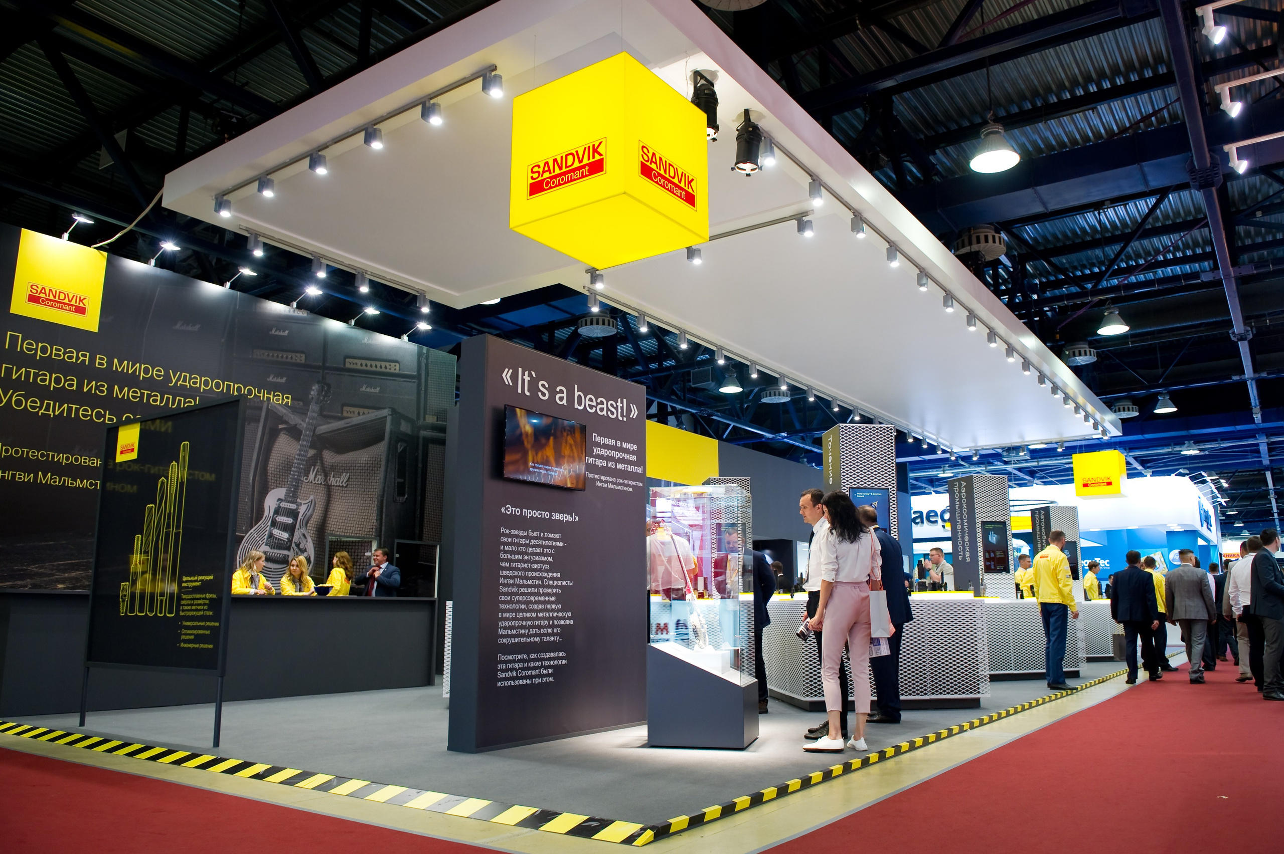 Работа Sandvik на выставке «Металлообработка». Репортажный фотограф и видеограф Слава Думчев. Тимбилдинги, отчетники, корпоративы