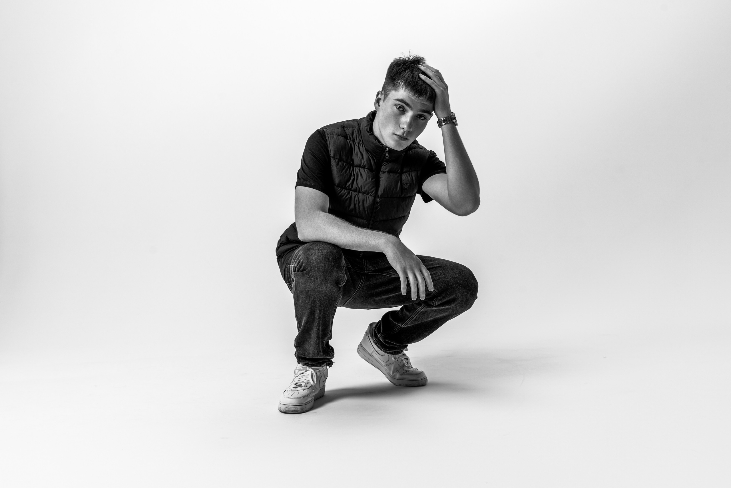 Фотосессия для рэп исполнителя 4deam на обложку музыкального альбома. Портретный фотограф в Москве Фарид Леонов