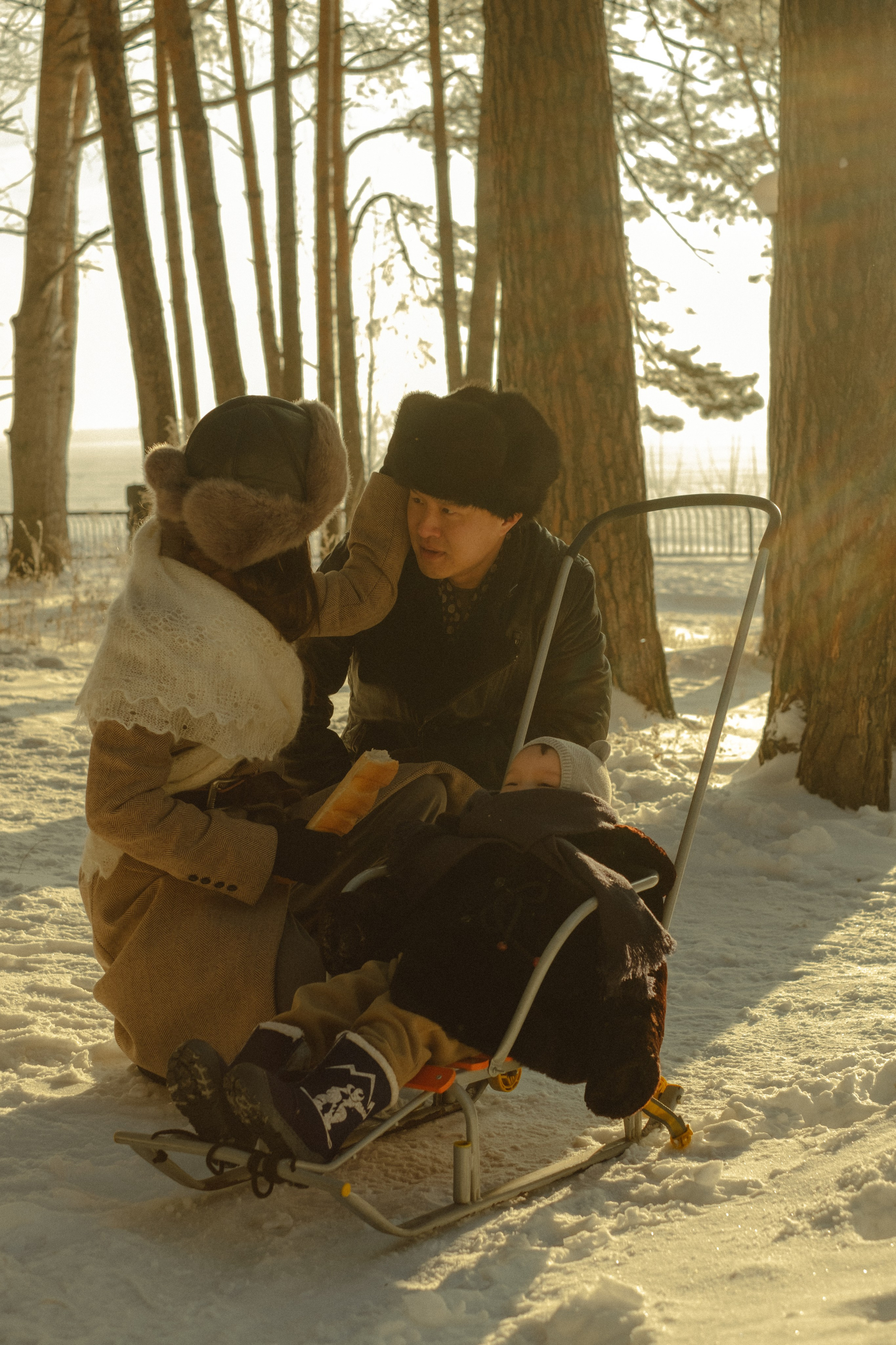 Ксюша, Том и Кирин | в стиле СССР. Фотограф в Новосибирске Диана Ильиных