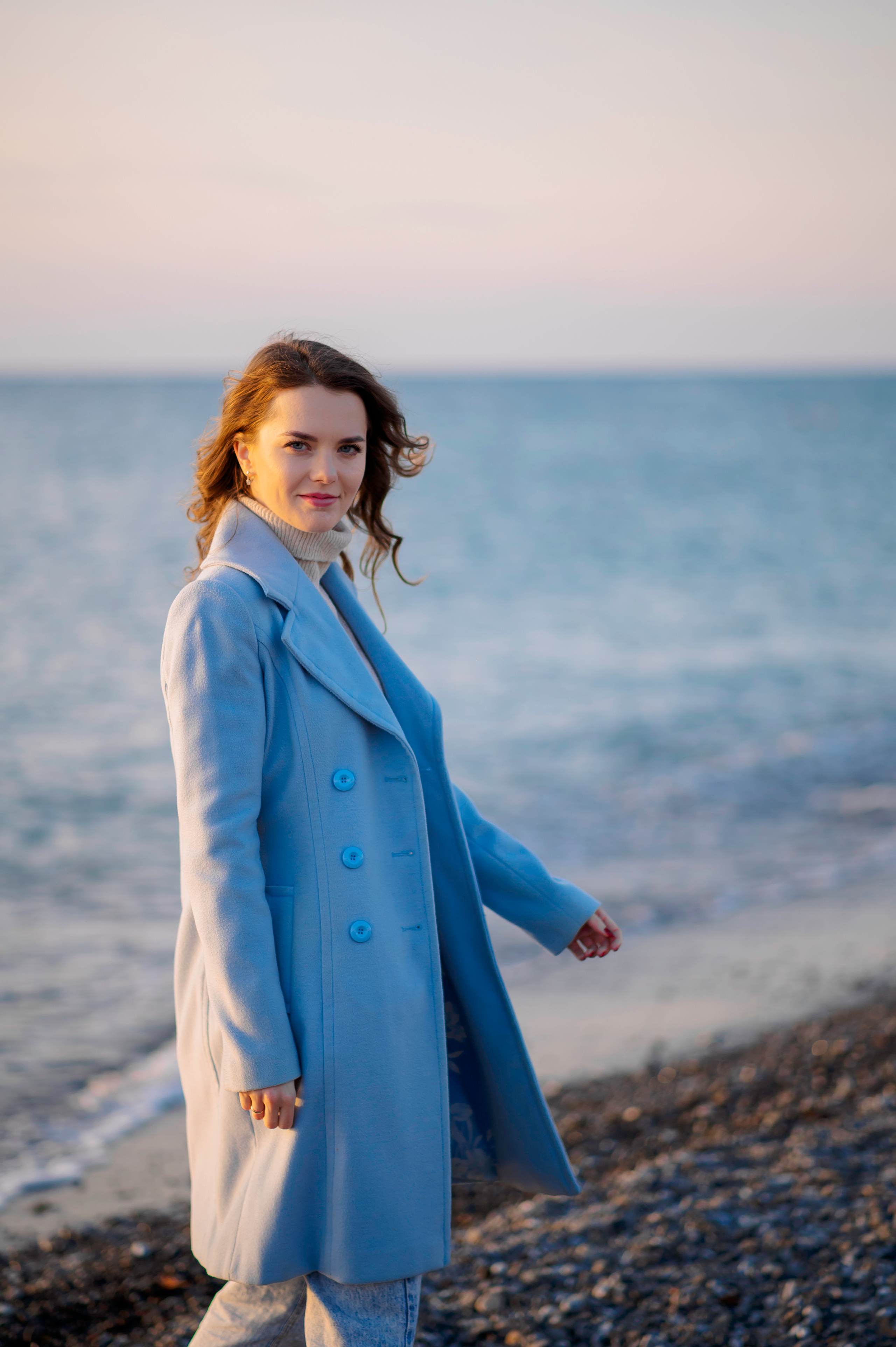 Зимнее море. Семейный и женский фотограф Лоо Краснодар Сочи Энем Татьяна Трибурт