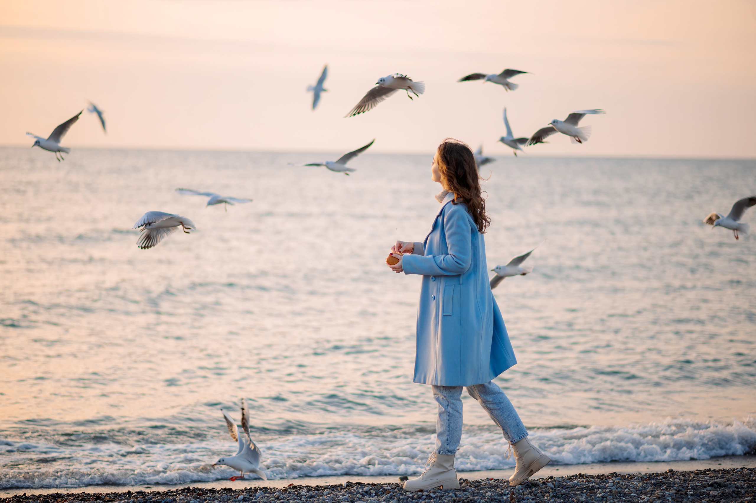 Зимнее море. Семейный и женский фотограф Лоо Краснодар Сочи Энем Татьяна Трибурт