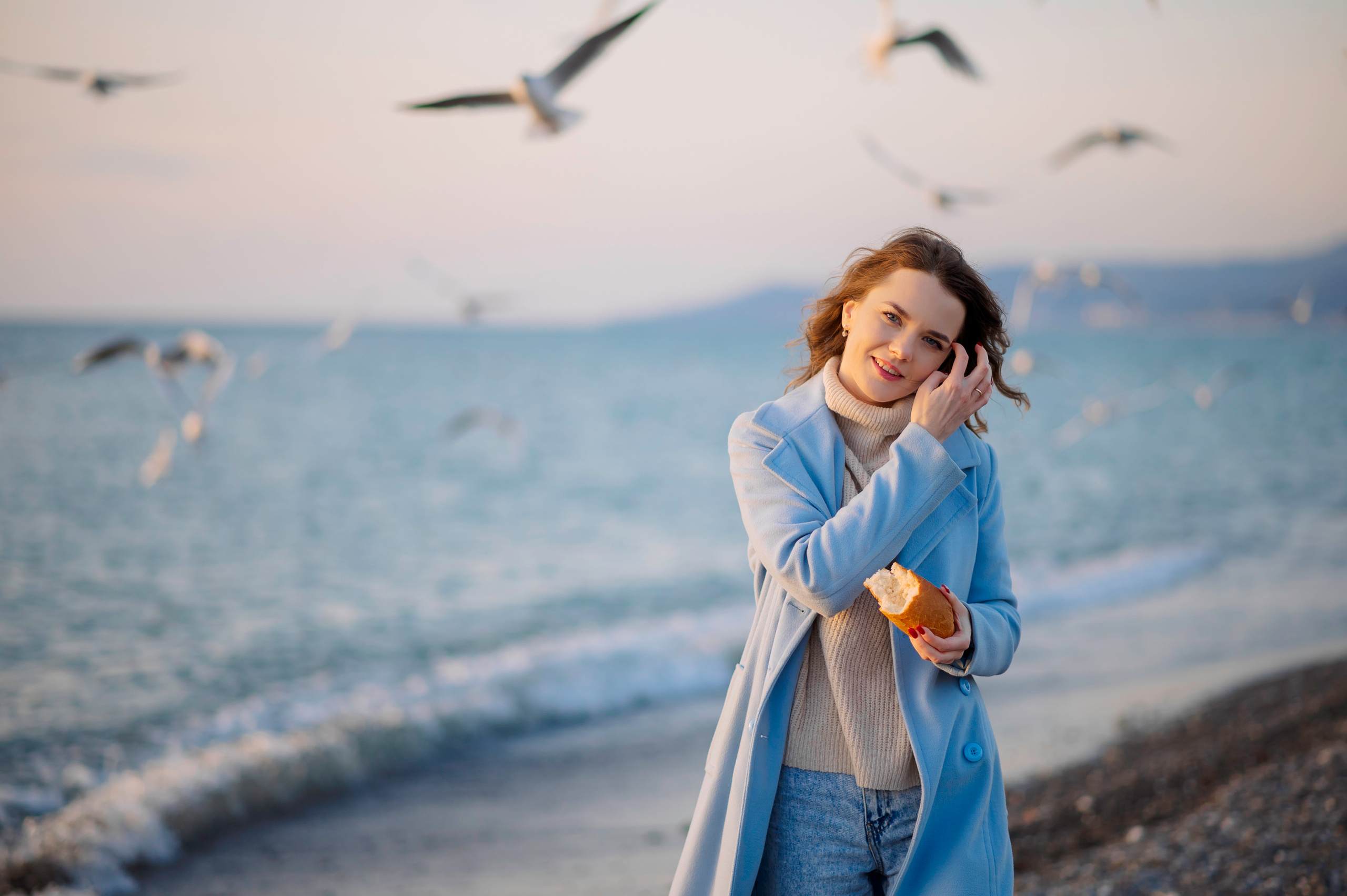 Зимнее море. Семейный и женский фотограф Лоо Краснодар Сочи Энем Татьяна Трибурт