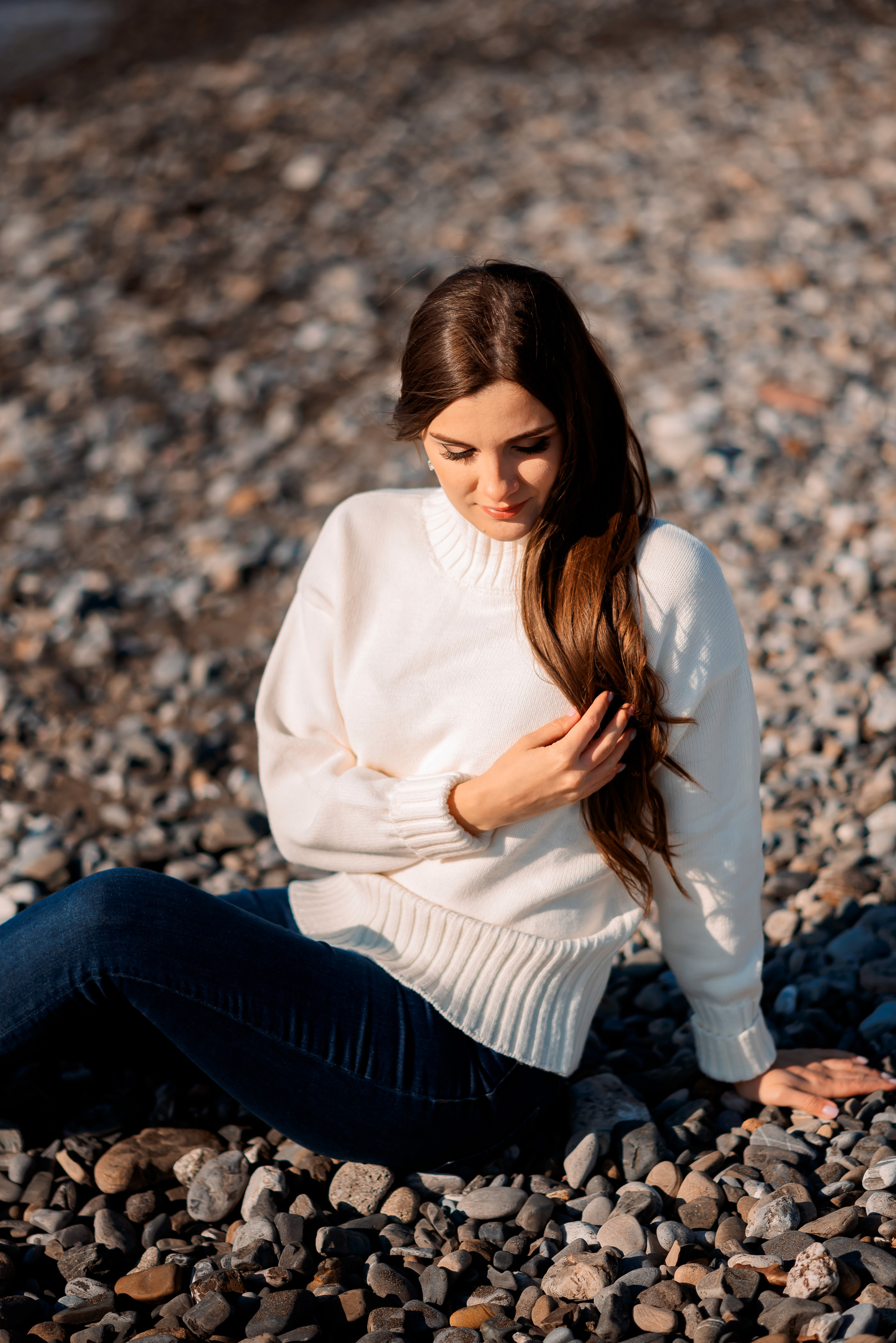Зимнее море. Семейный и женский фотограф Лоо Краснодар Сочи Энем Татьяна Трибурт