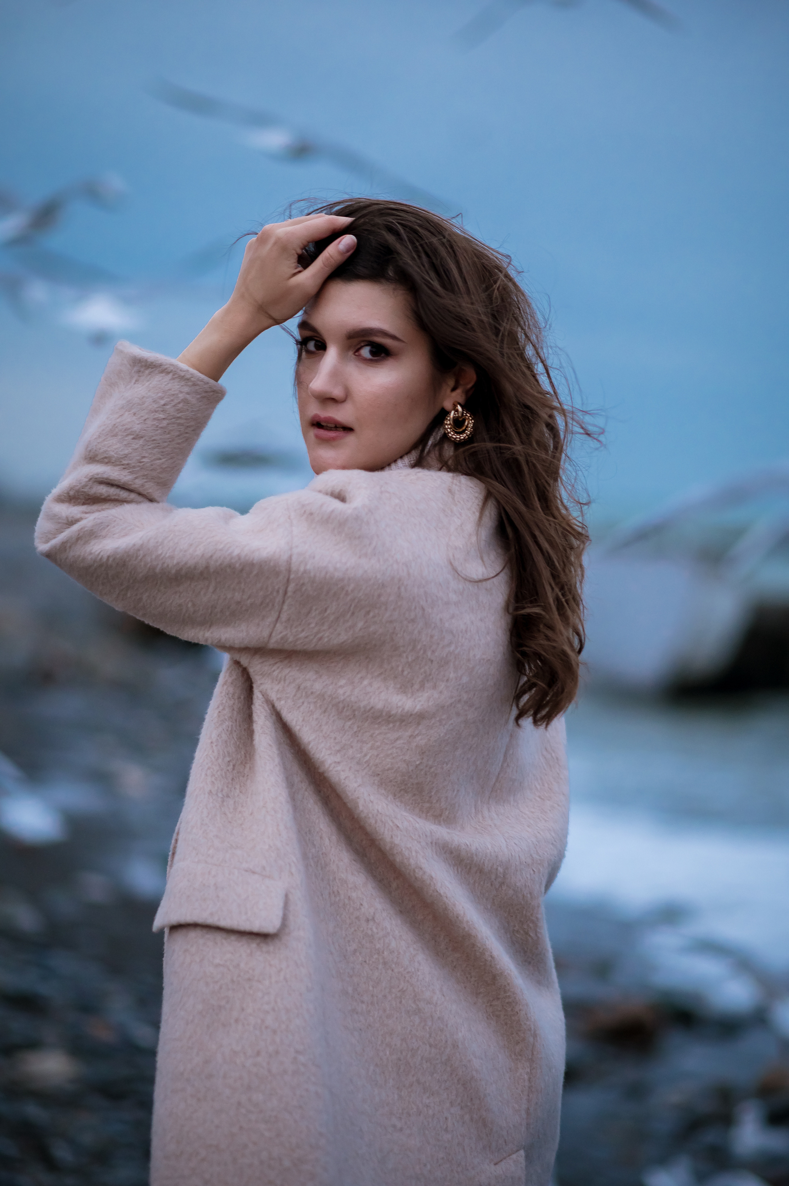 Зимнее море. Семейный и женский фотограф Лоо Краснодар Сочи Энем Татьяна Трибурт