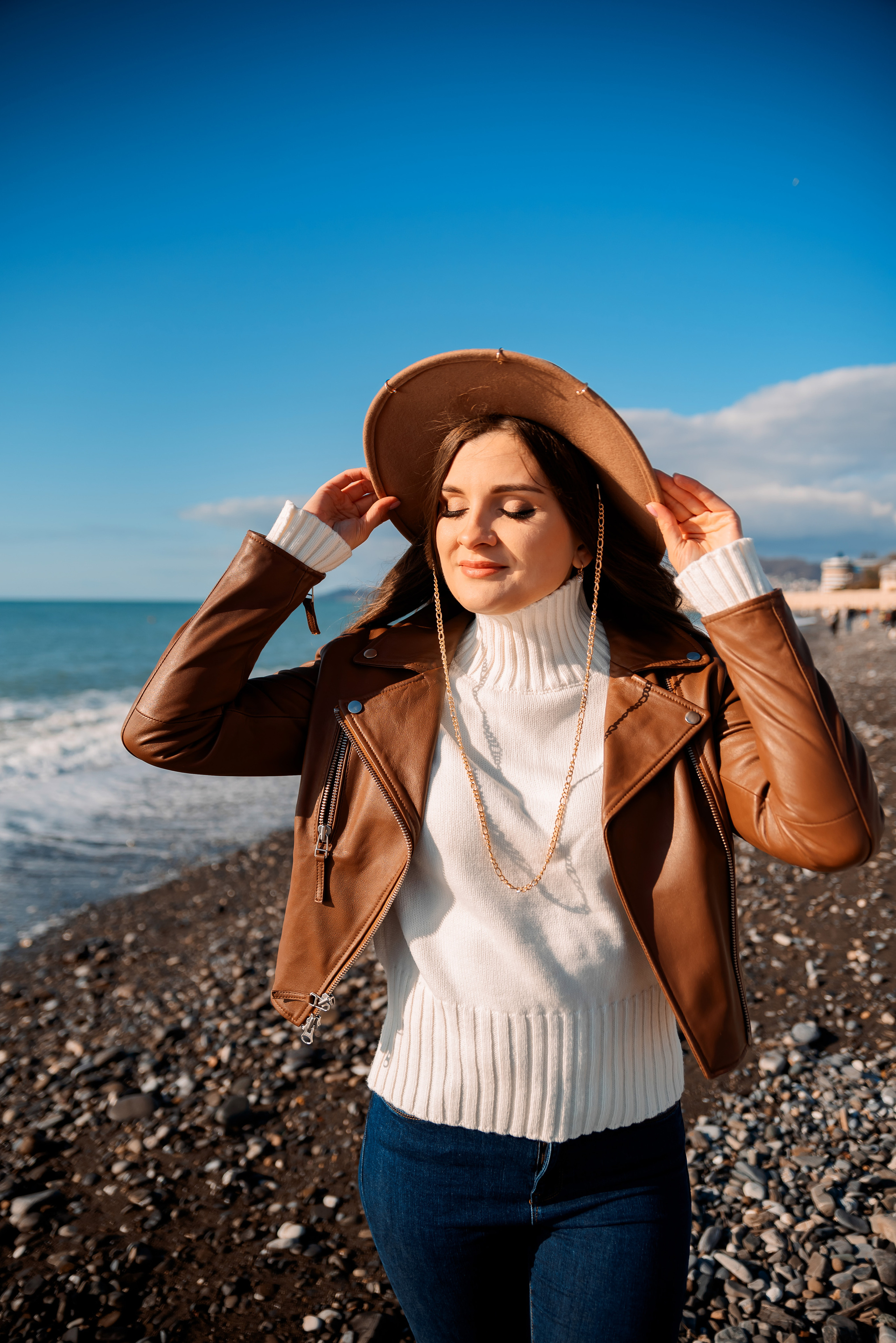 Зимнее море. Семейный и женский фотограф Лоо Краснодар Сочи Энем Татьяна Трибурт