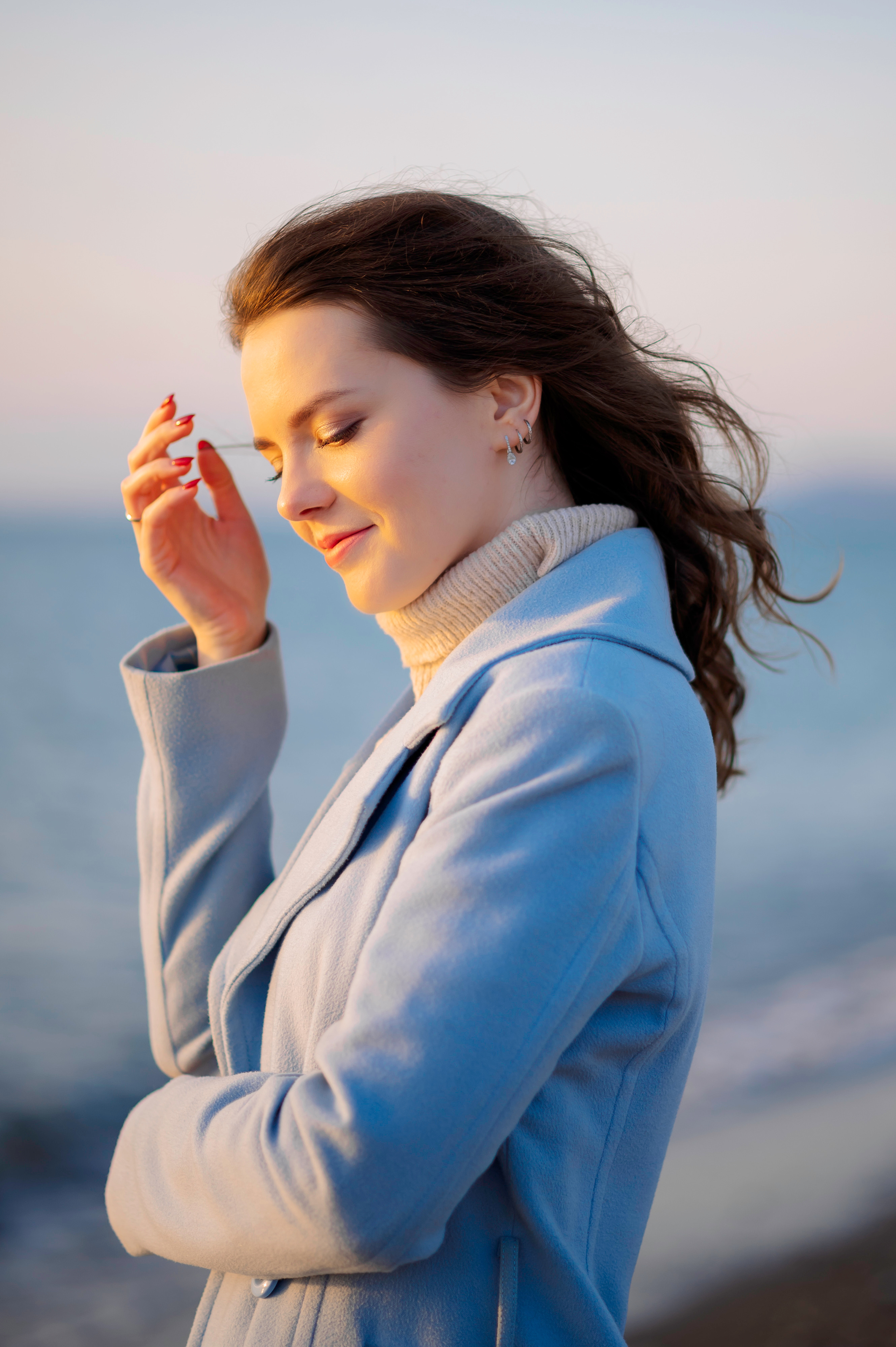 Зимнее море. Семейный и женский фотограф Лоо Краснодар Сочи Энем Татьяна Трибурт
