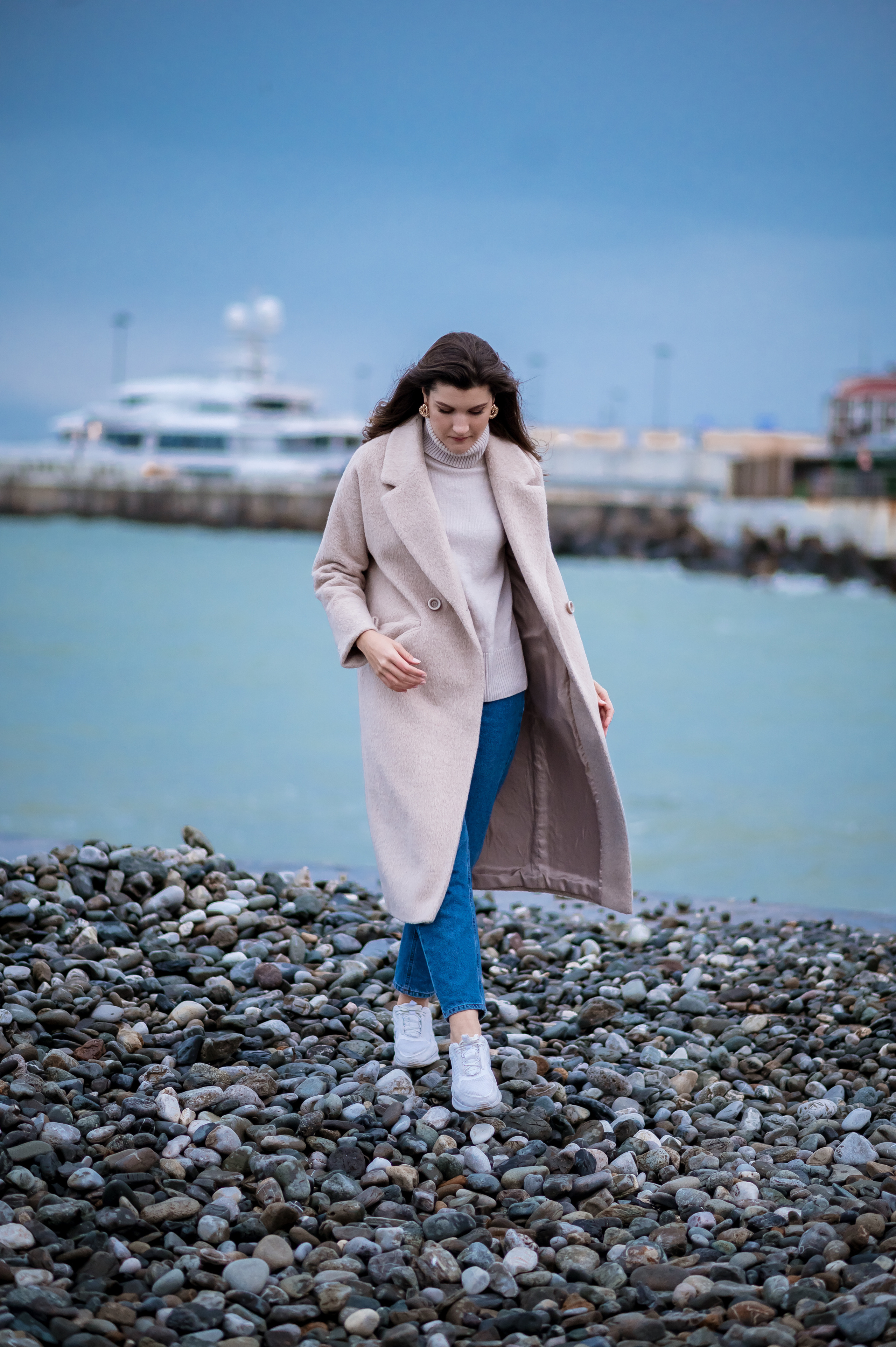 Зимнее море. Семейный и женский фотограф Лоо Краснодар Сочи Энем Татьяна Трибурт