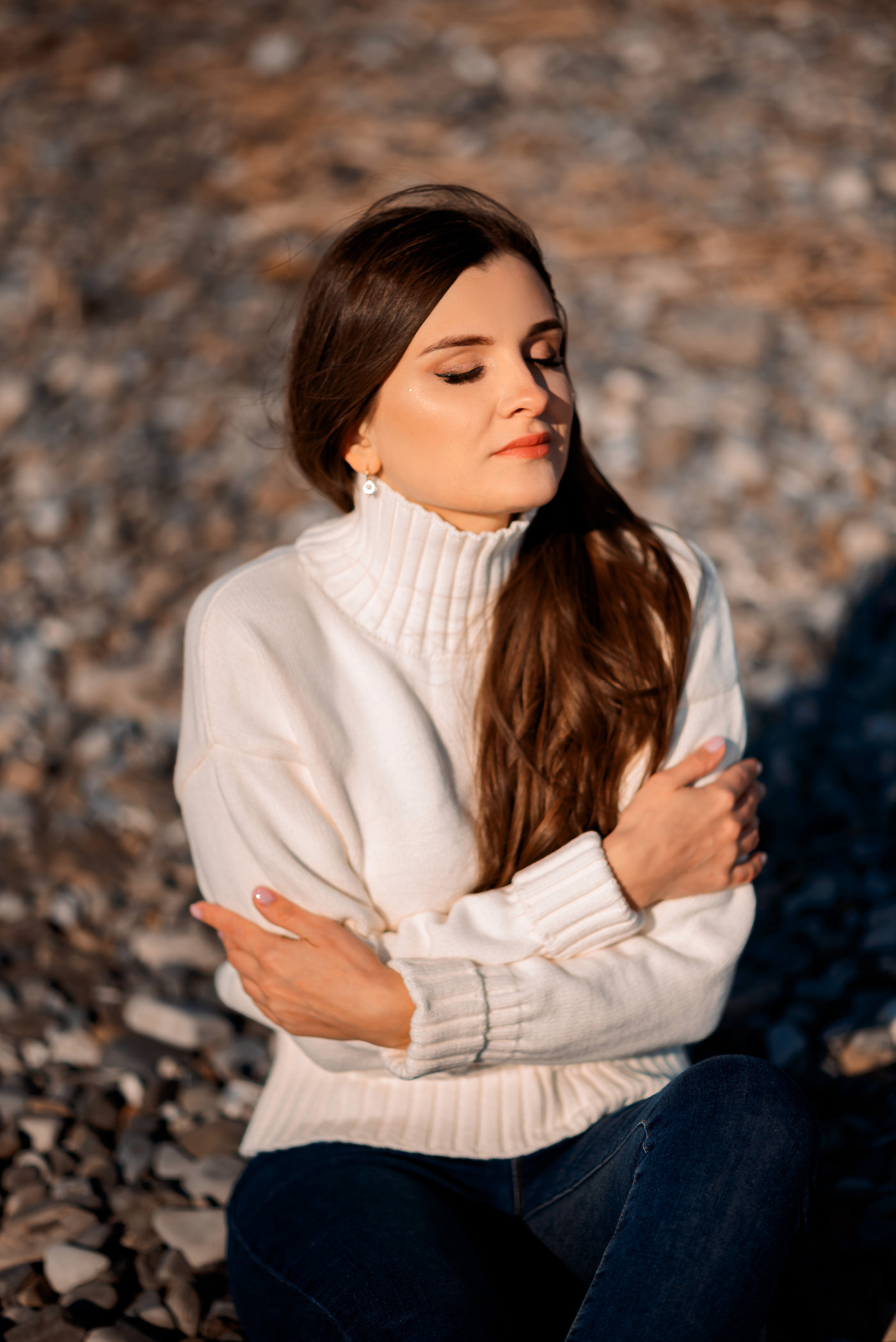 Зимнее море. Семейный и женский фотограф Лоо Краснодар Сочи Энем Татьяна Трибурт