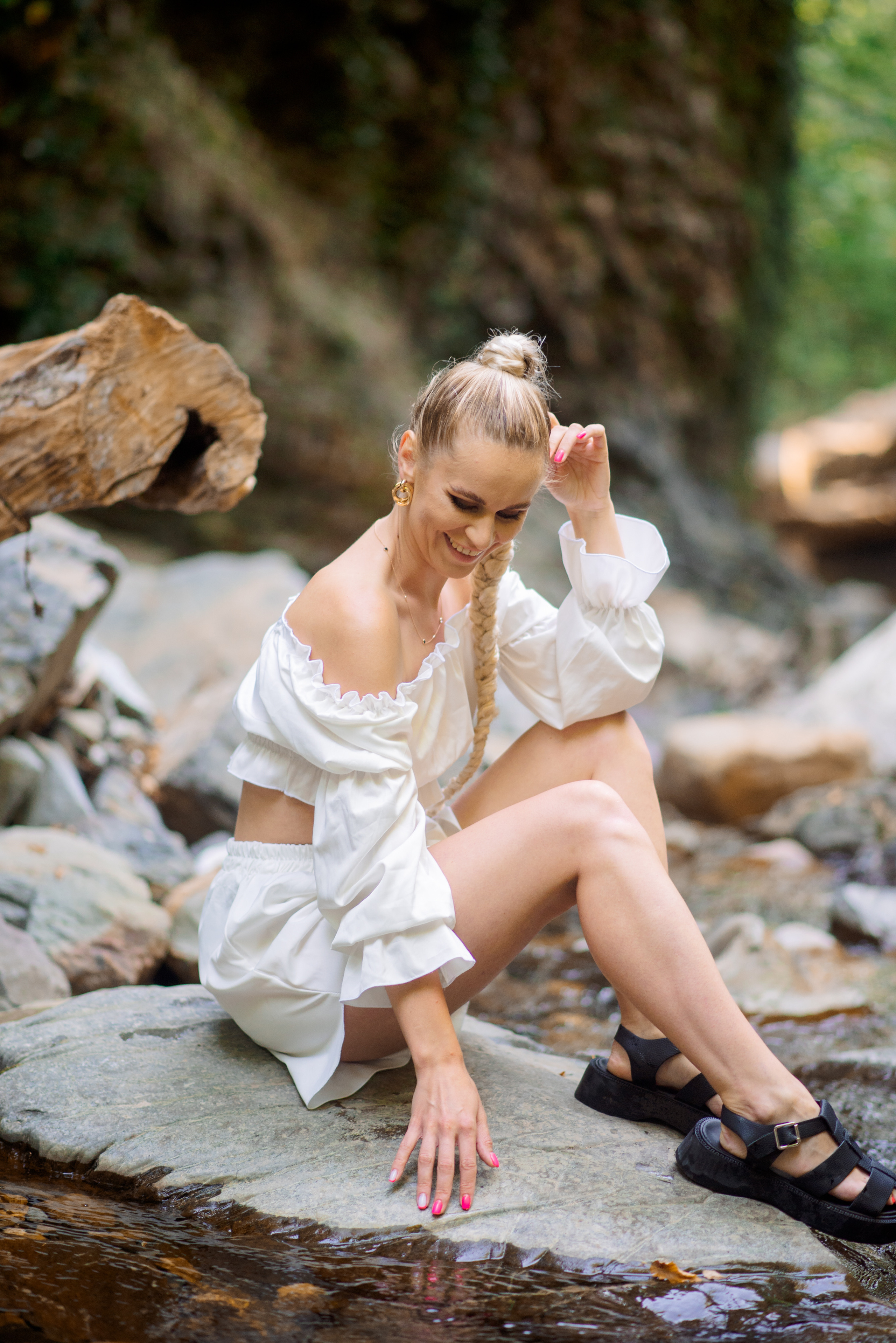 На водопадах. Семейный и женский фотограф Лоо Краснодар Сочи Энем Татьяна Трибурт