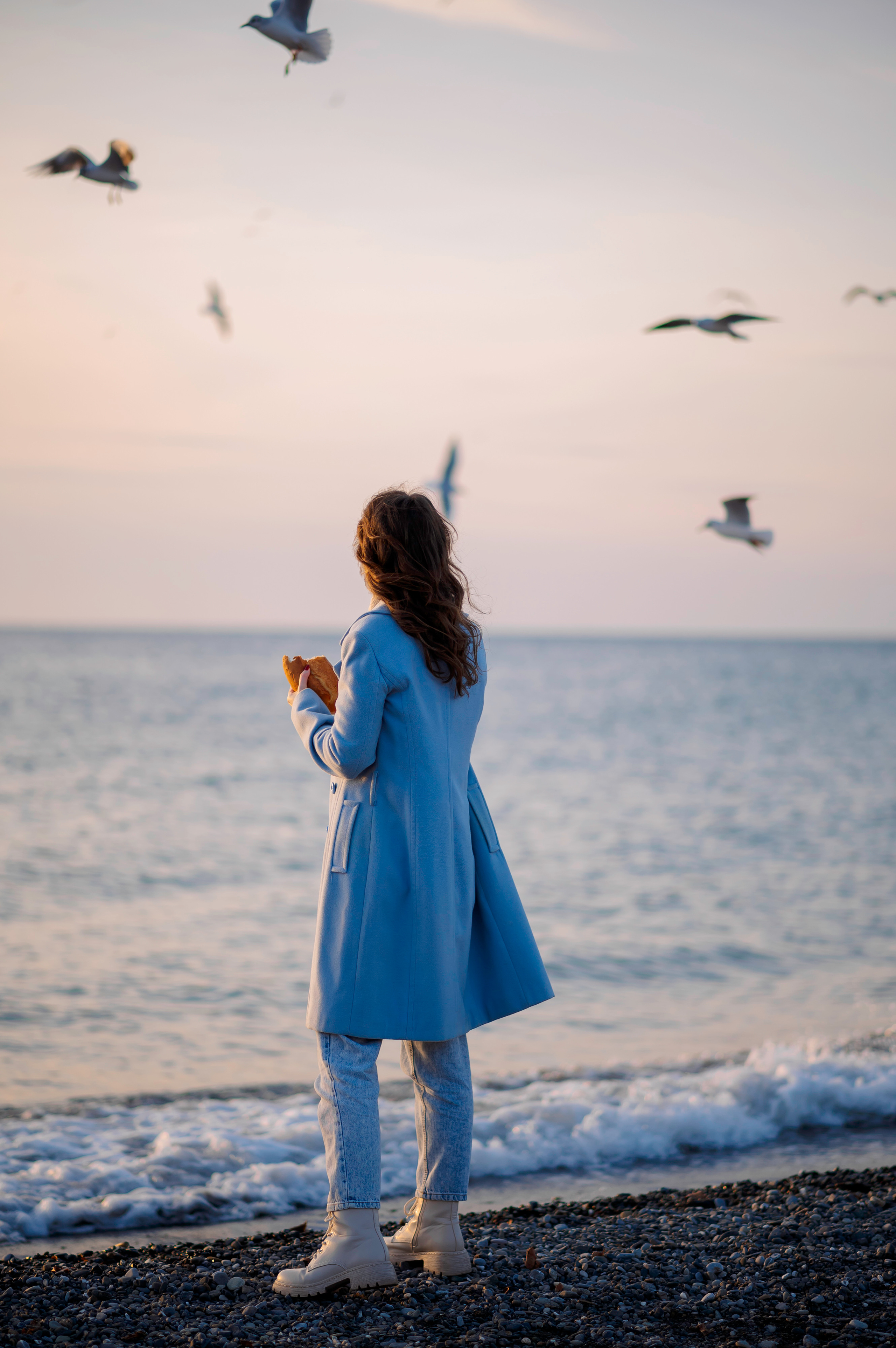 Зимнее море. Семейный и женский фотограф Лоо Краснодар Сочи Энем Татьяна Трибурт