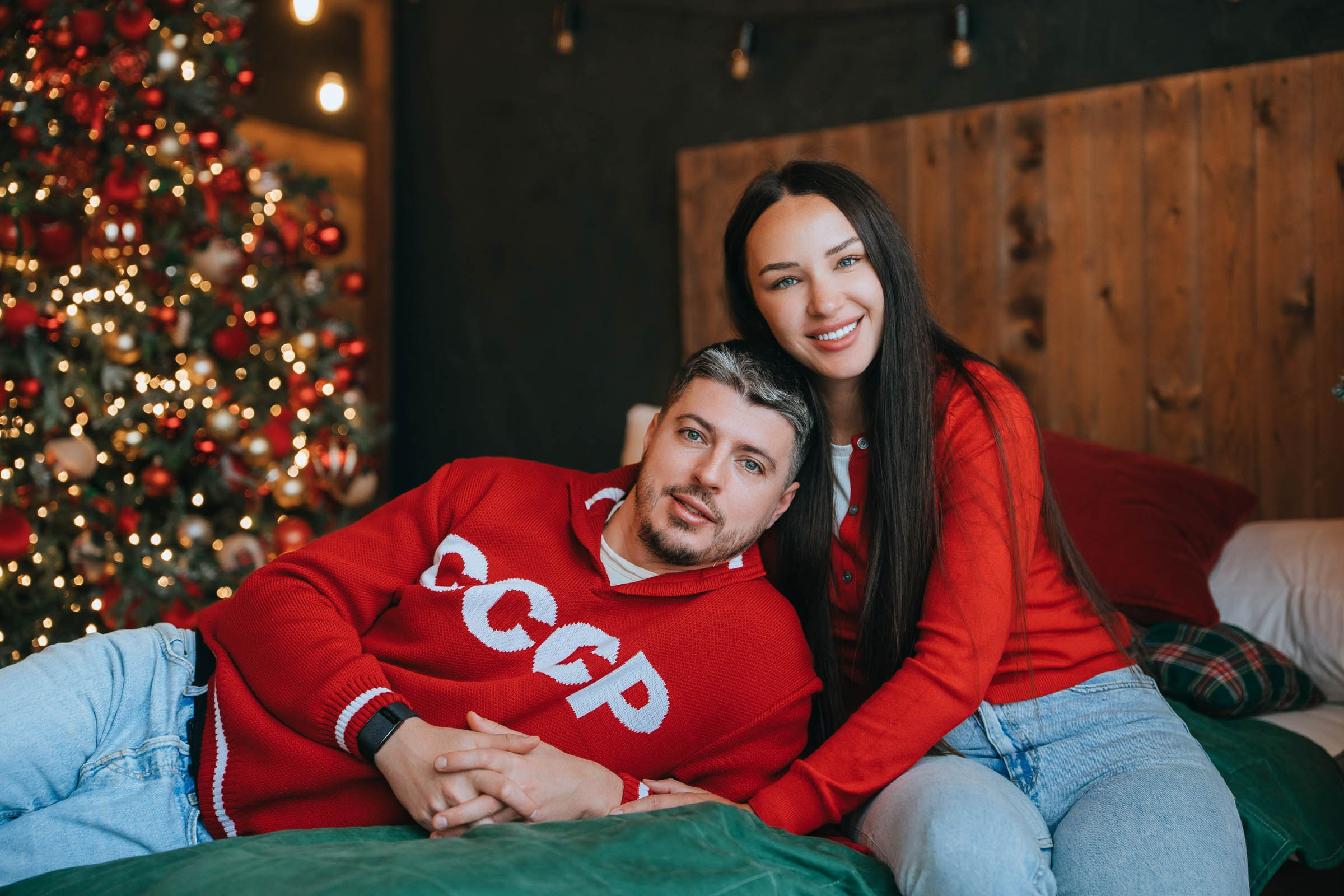 Студийная сьемка семьи «Новый 2026». Свадебный и Семейный фотограф в Санкт-Петербурге и Москве Иона Дидишвили