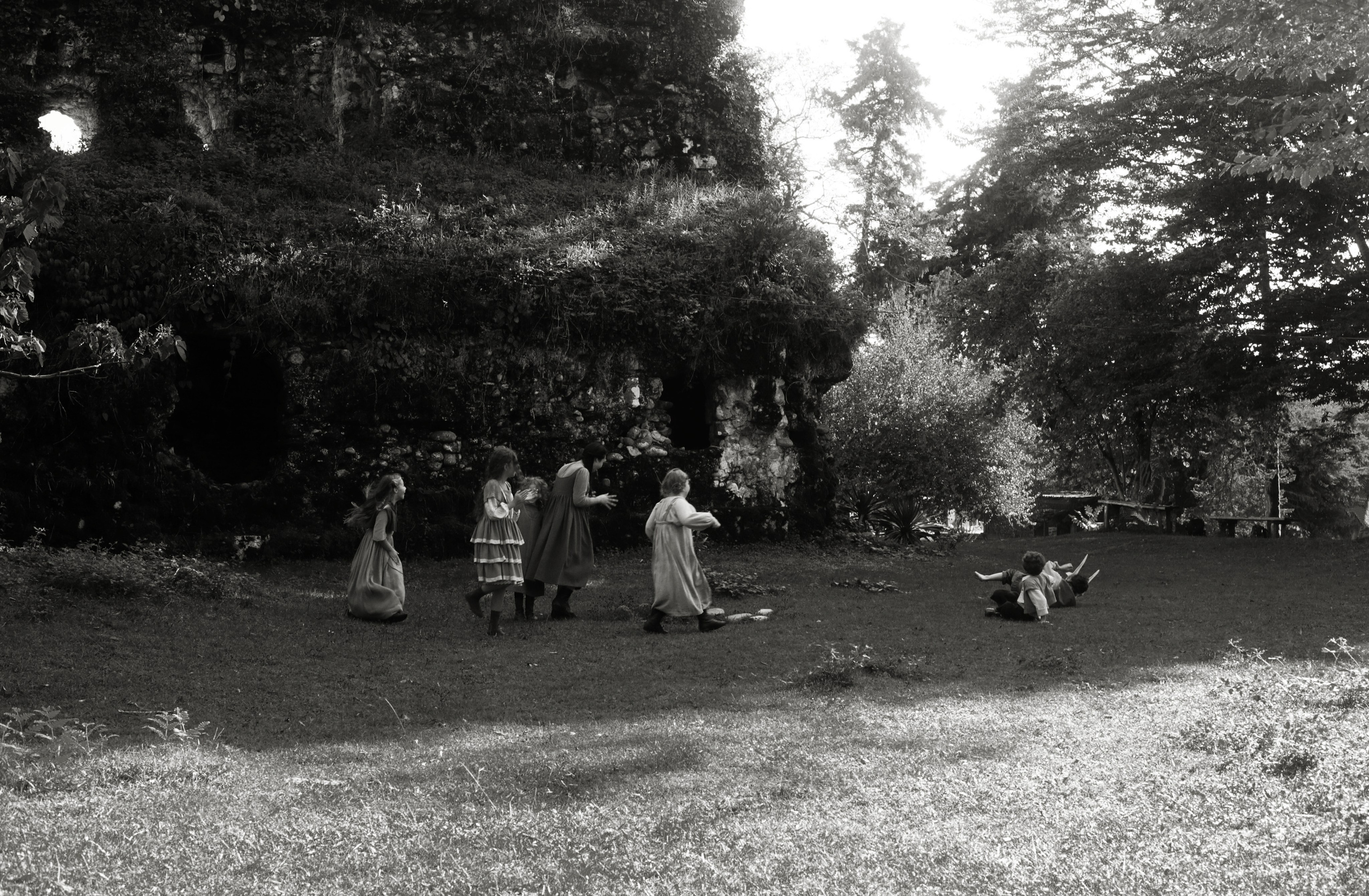 Кинематографическая съемка. Старик и дети. Ekaterina Beridze