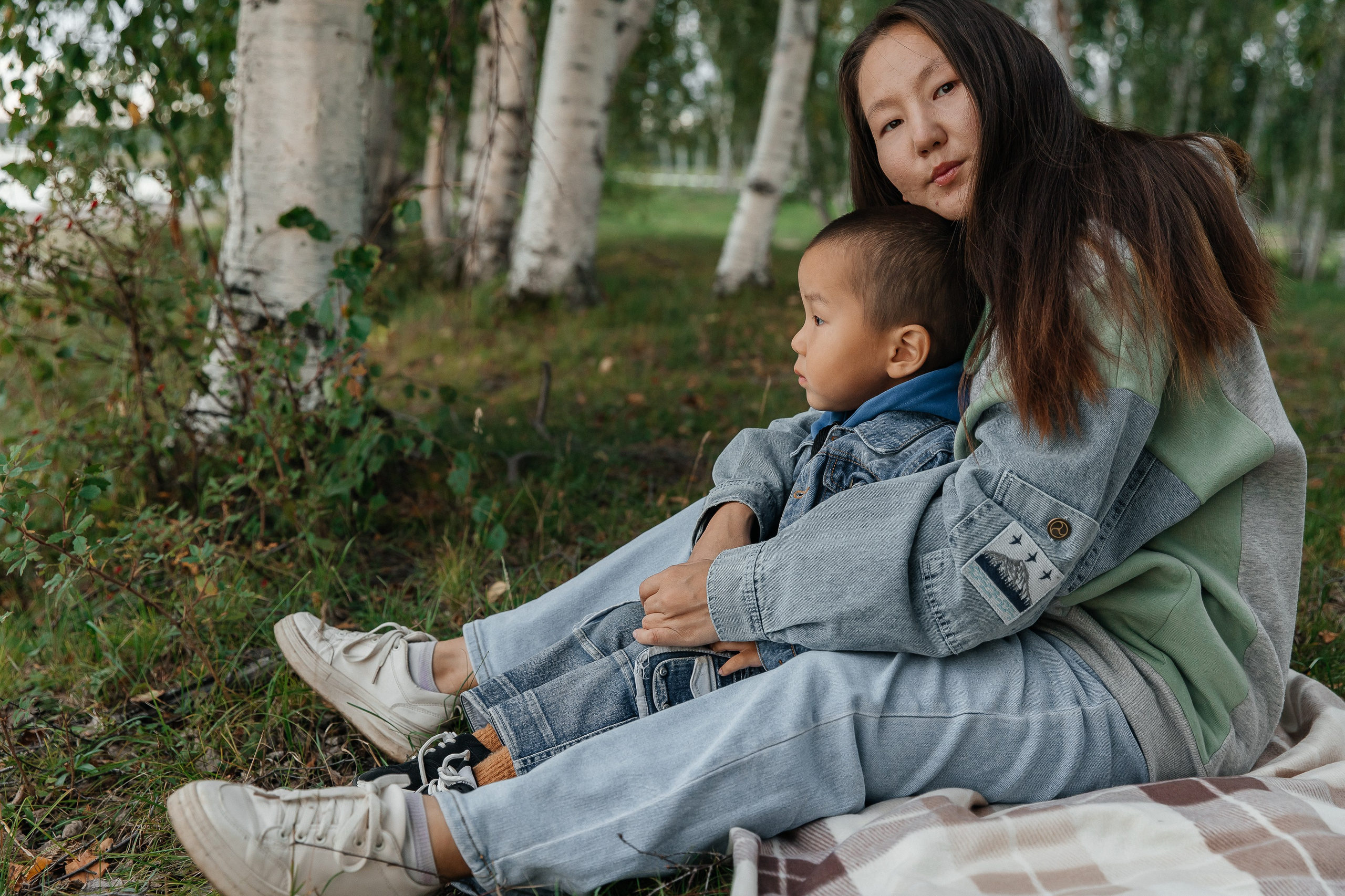 Лера и сын. Воронистая Анастасия. Фотограф Якутия, Томпонский район