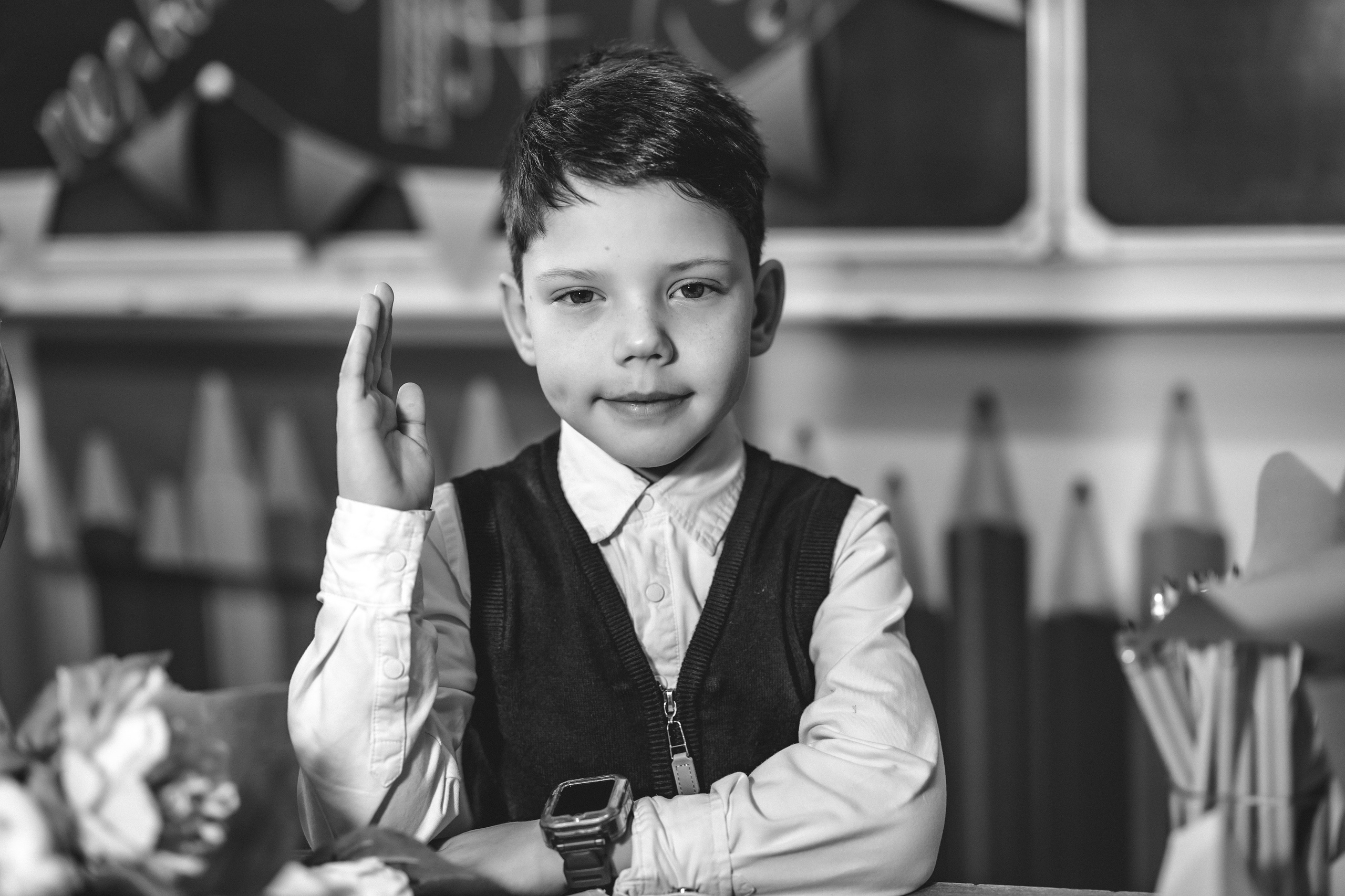 Съемка в классе с мини-фотозоной. Фотограф со студией в Долгопрудном — Ольга Рагулина