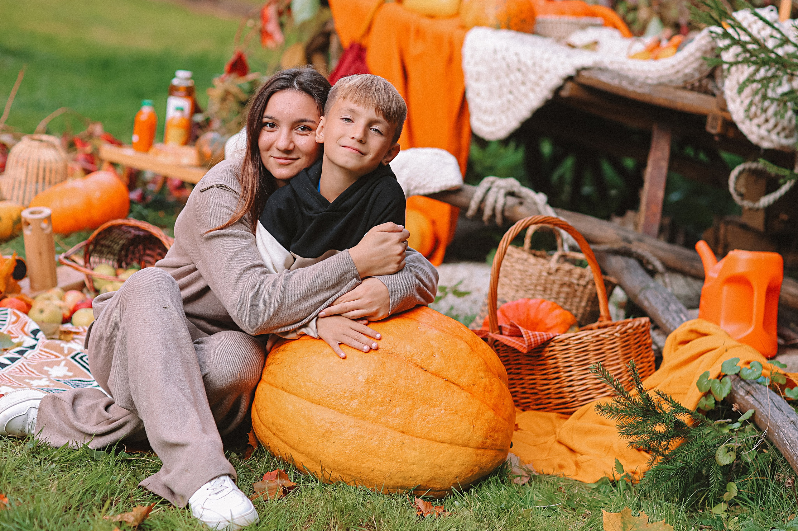 Тыквы. Семейный фотограф Тюмень, фотограф на роды Салмина Мария