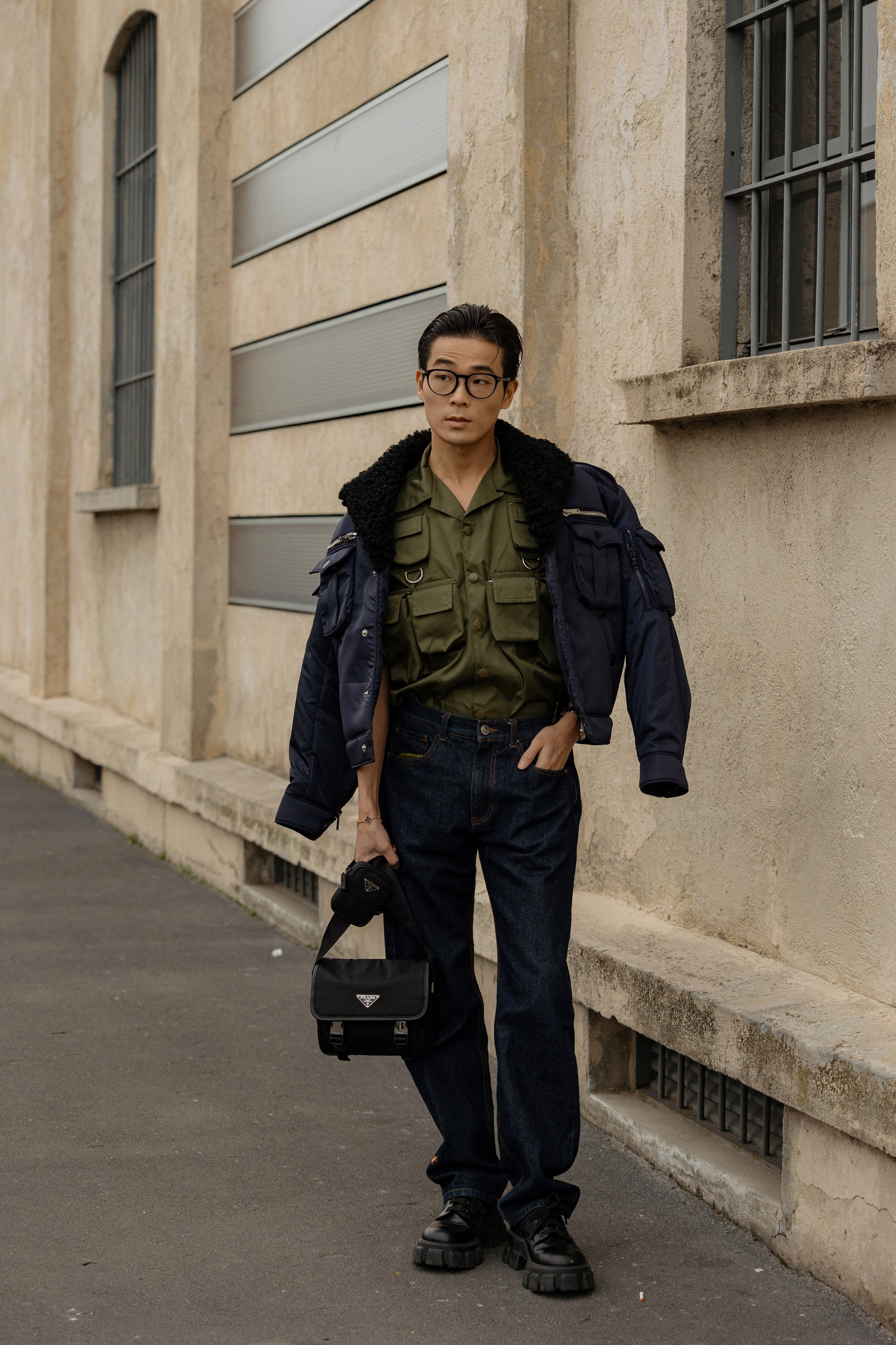 Milan Mens fashion week FW 24/25 PRADA. Photographer in Milan Ivan Goncharov