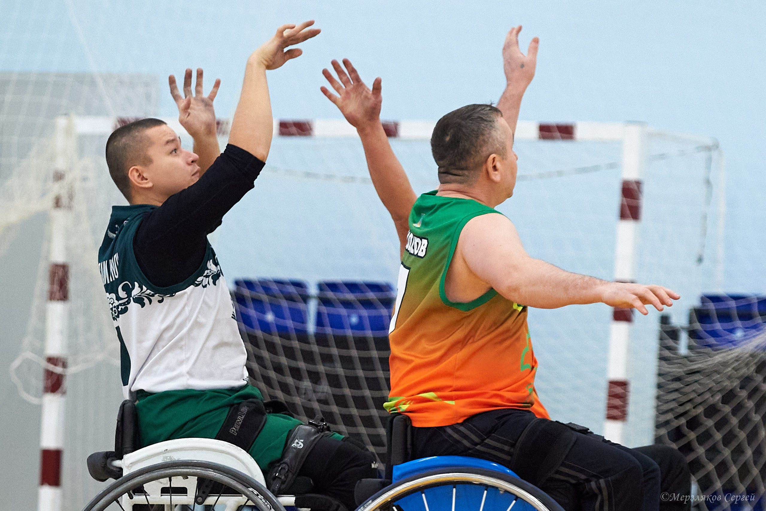 X традиционный Рождественский турнир по баскетболу на колясках. Ижевск. Спортивный репортажный фотограф в Ижевске Сергей Мерзляков