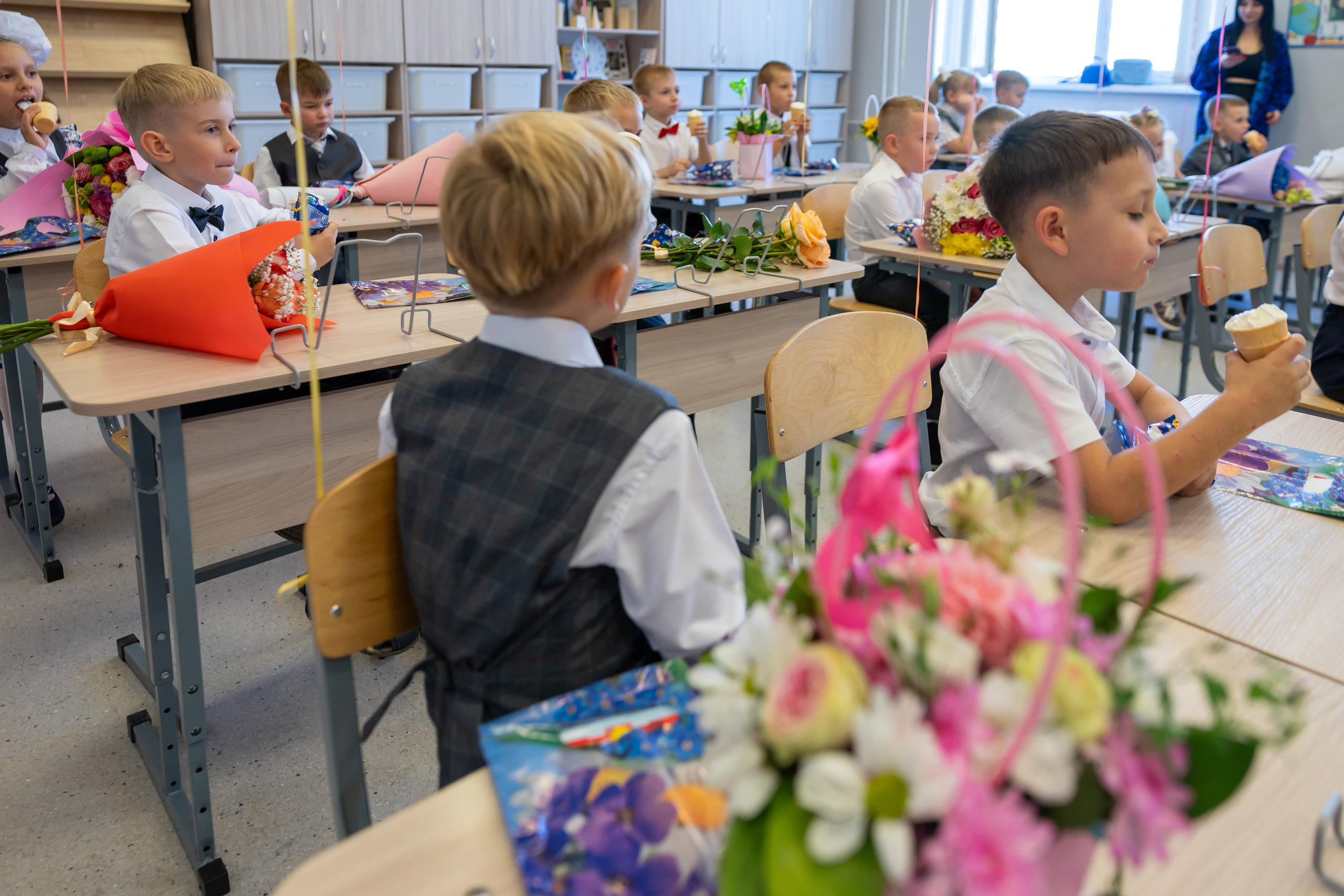 Первый раз в первый класс (репортажная съемка). Фотограф в Серпухове Наталья Руденко