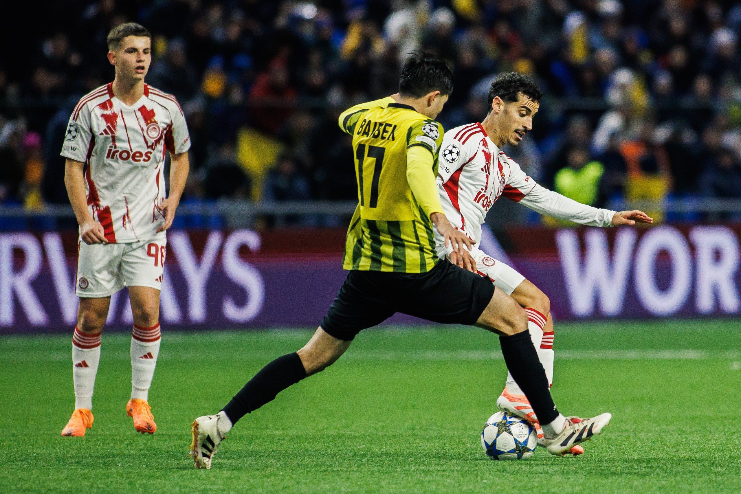 UEFA Champions League 25/26 Kairat — Olympiacos. Photographer Danil Aykin
