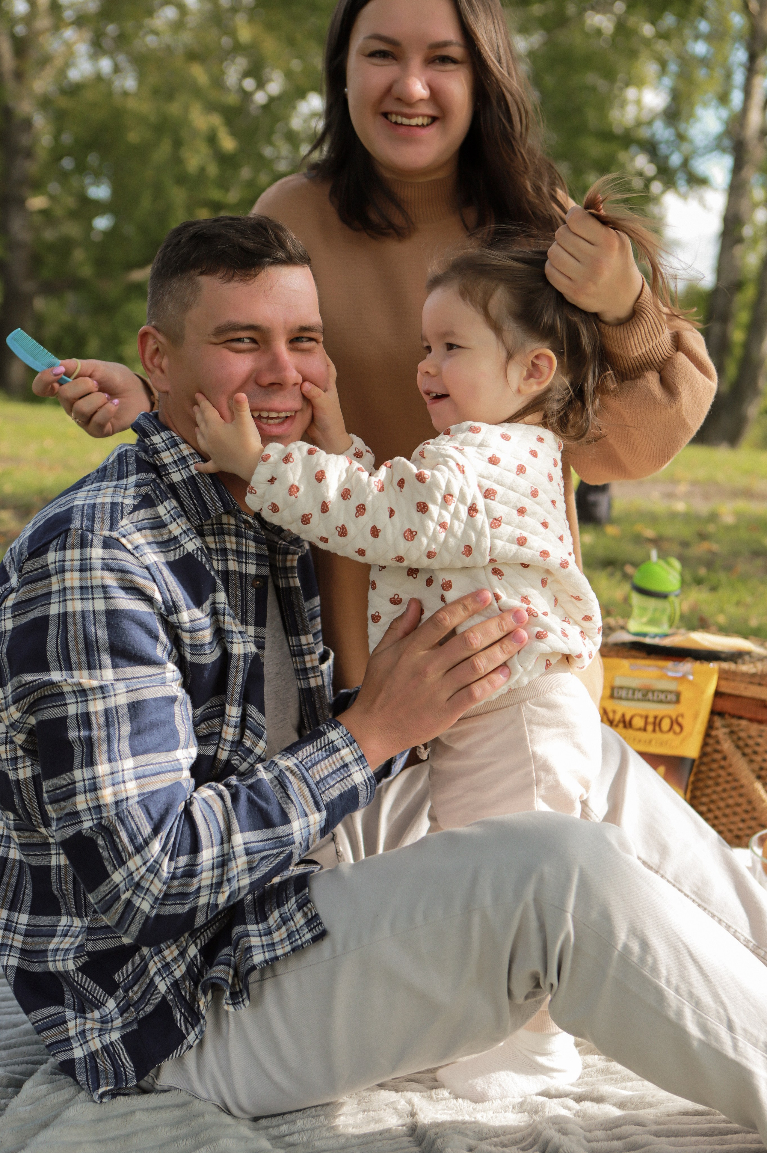 Семейная фотосессия - Теплый осенний пикник с маленьким Счастьем. Семейный и женский фотограф Кемерово Мария Степ