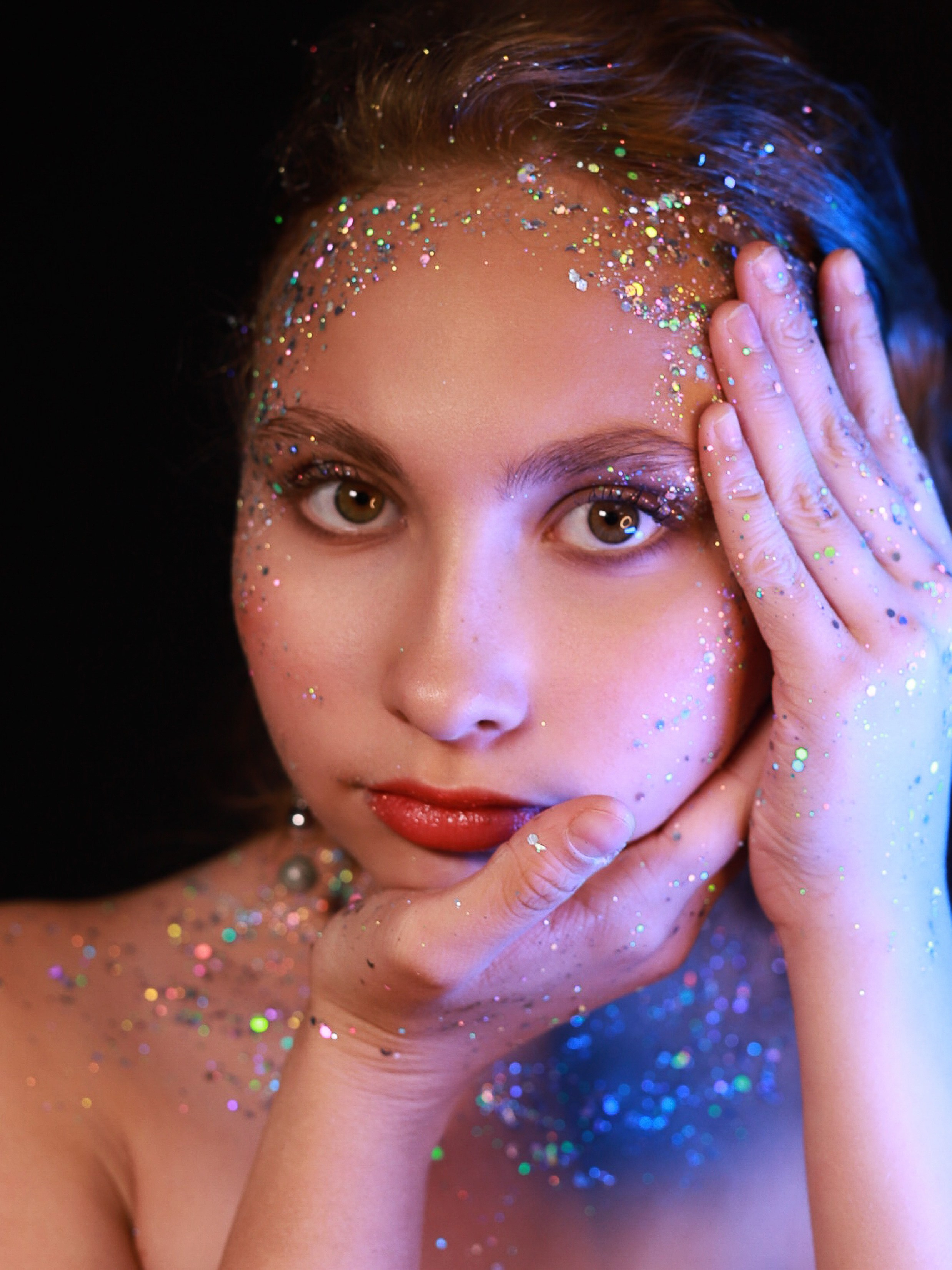 Портреты с глитер. Фотограф Юлия Мальцева