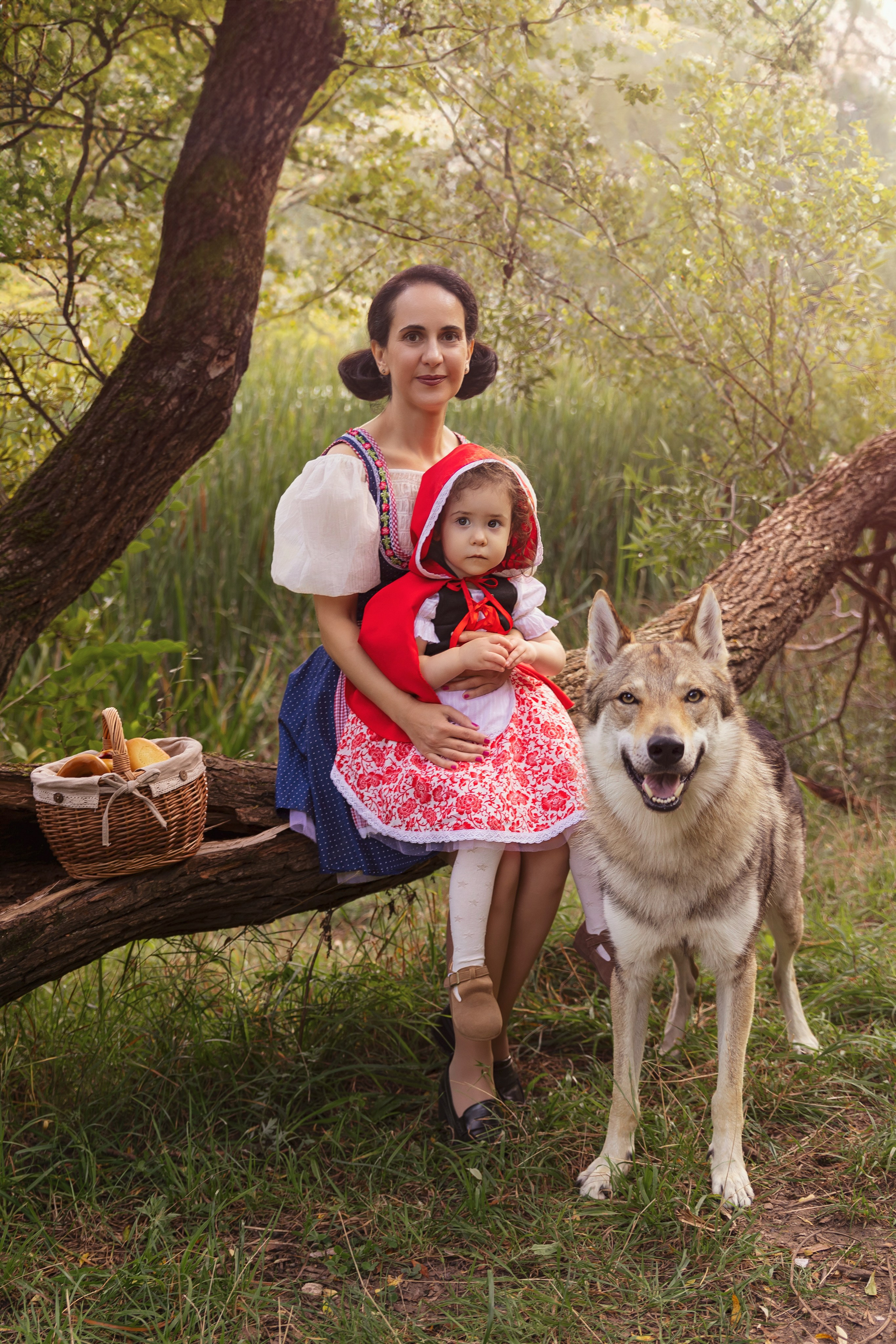 История невероятно храброй и милой Красной шапочки). Трубинова Екатерина | Семейный фотограф | Москва