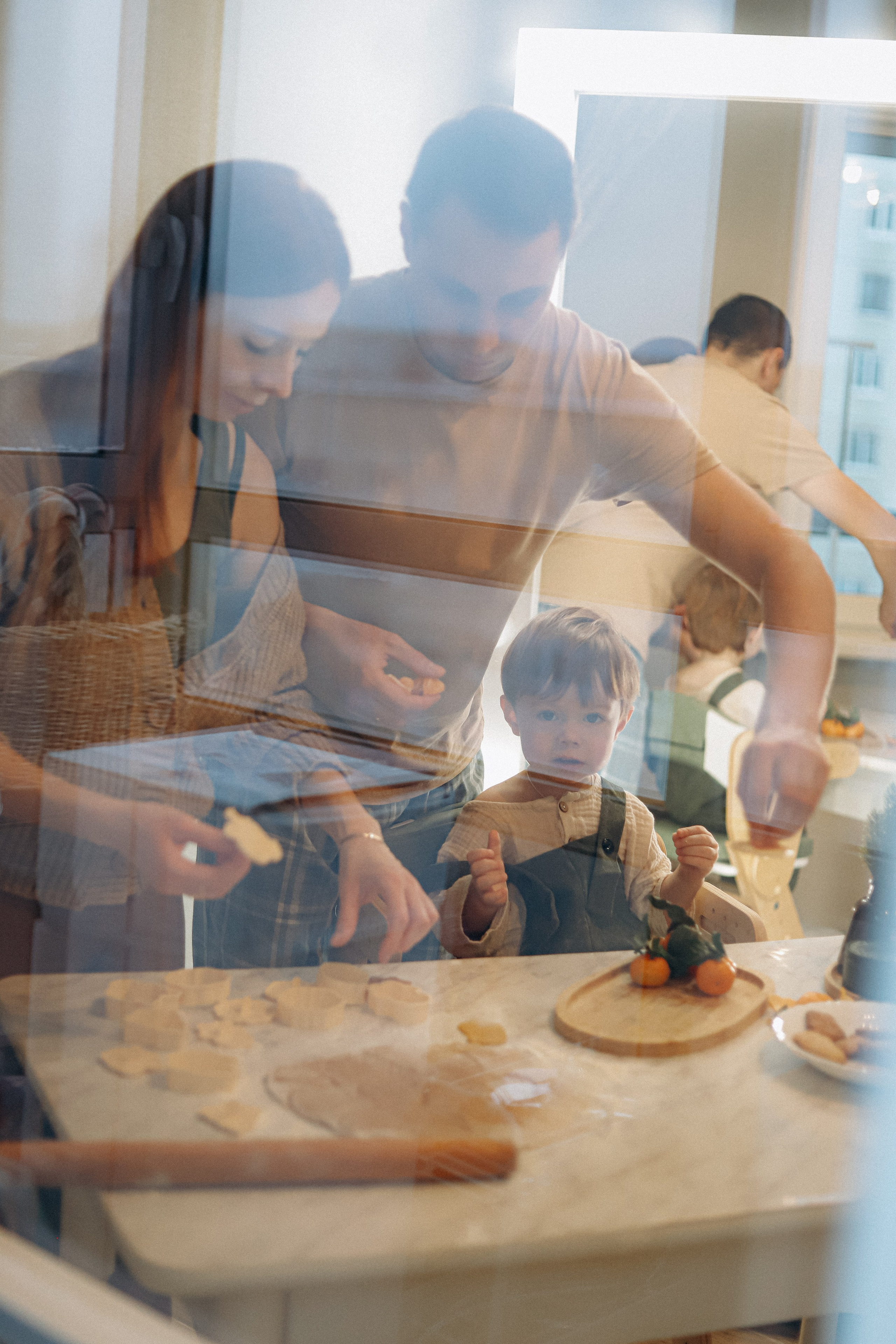 Домашняя новогодняя история. Алексей+Ксения+Дима. Услуги